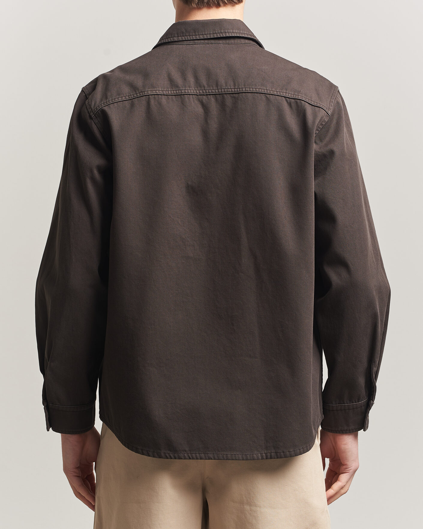 Mies | Kauluspaidat | A.P.C. | Noah Cotton Overshirt Dark Brown