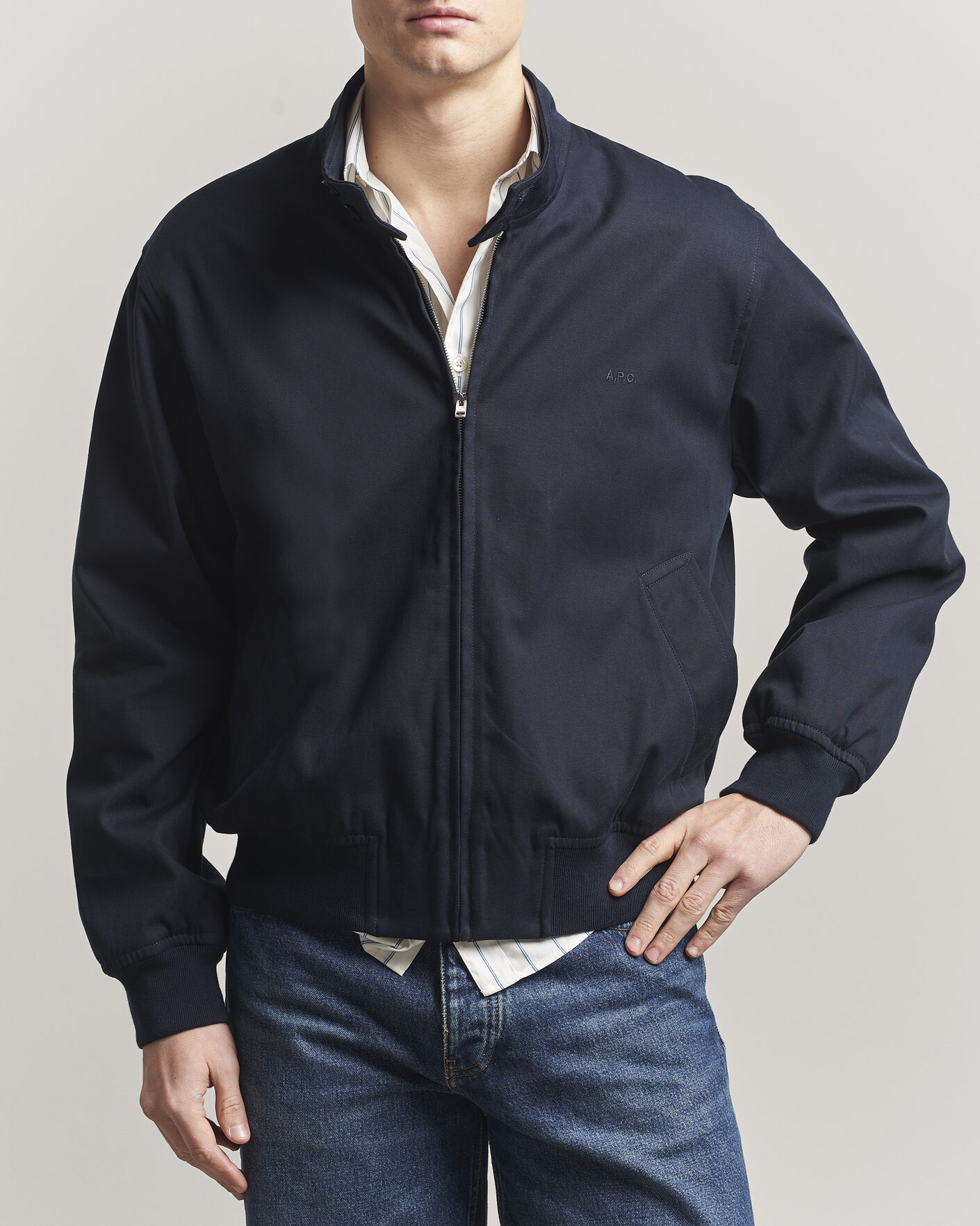 Mies | Takit | A.P.C. | Zipped Jacket Dark Navy