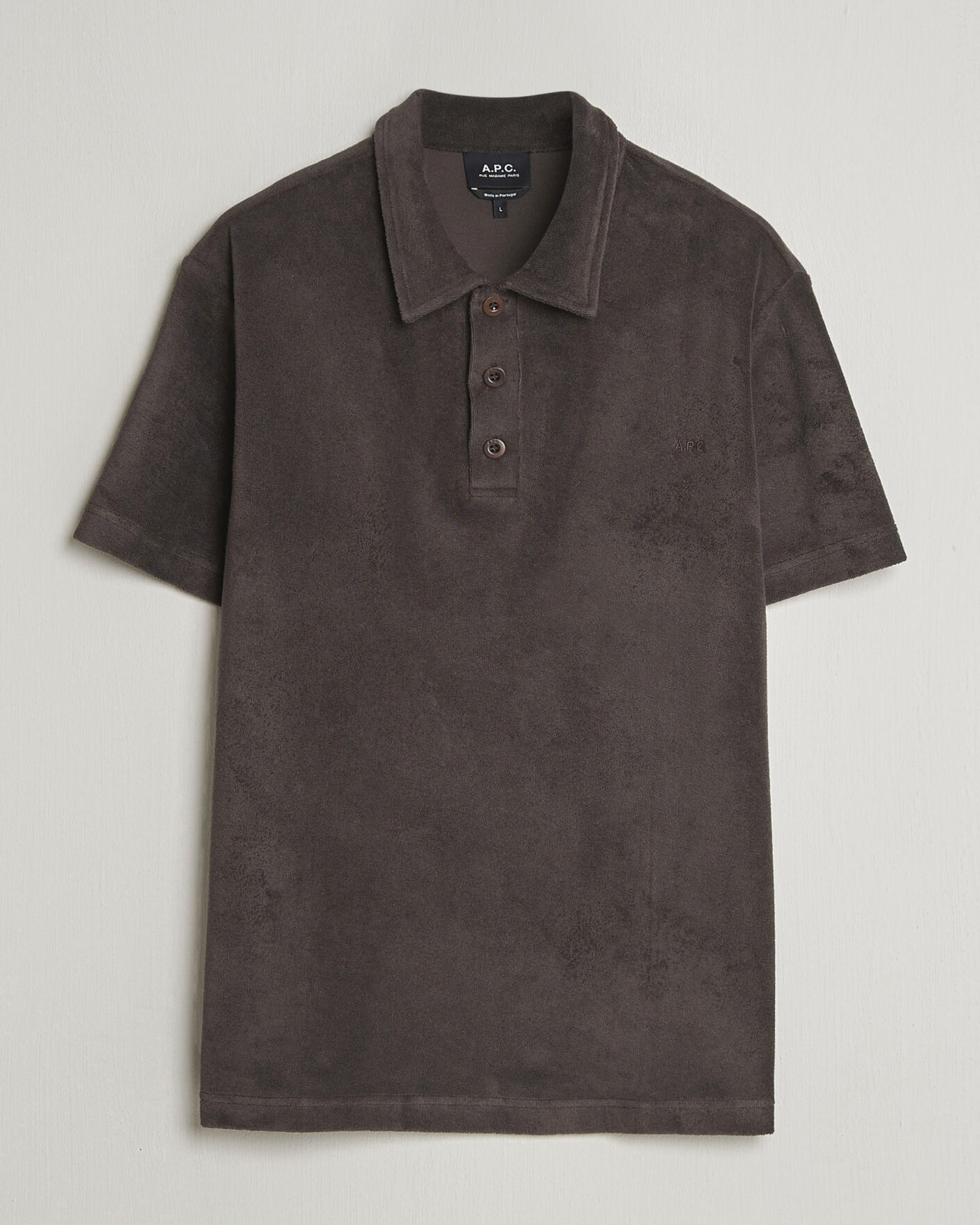 Mies | Pikeet | A.P.C. | Julian Cotton Knitted Polo Brown