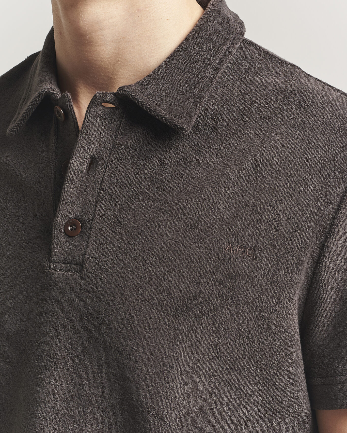 Mies | Pikeet | A.P.C. | Julian Cotton Knitted Polo Brown