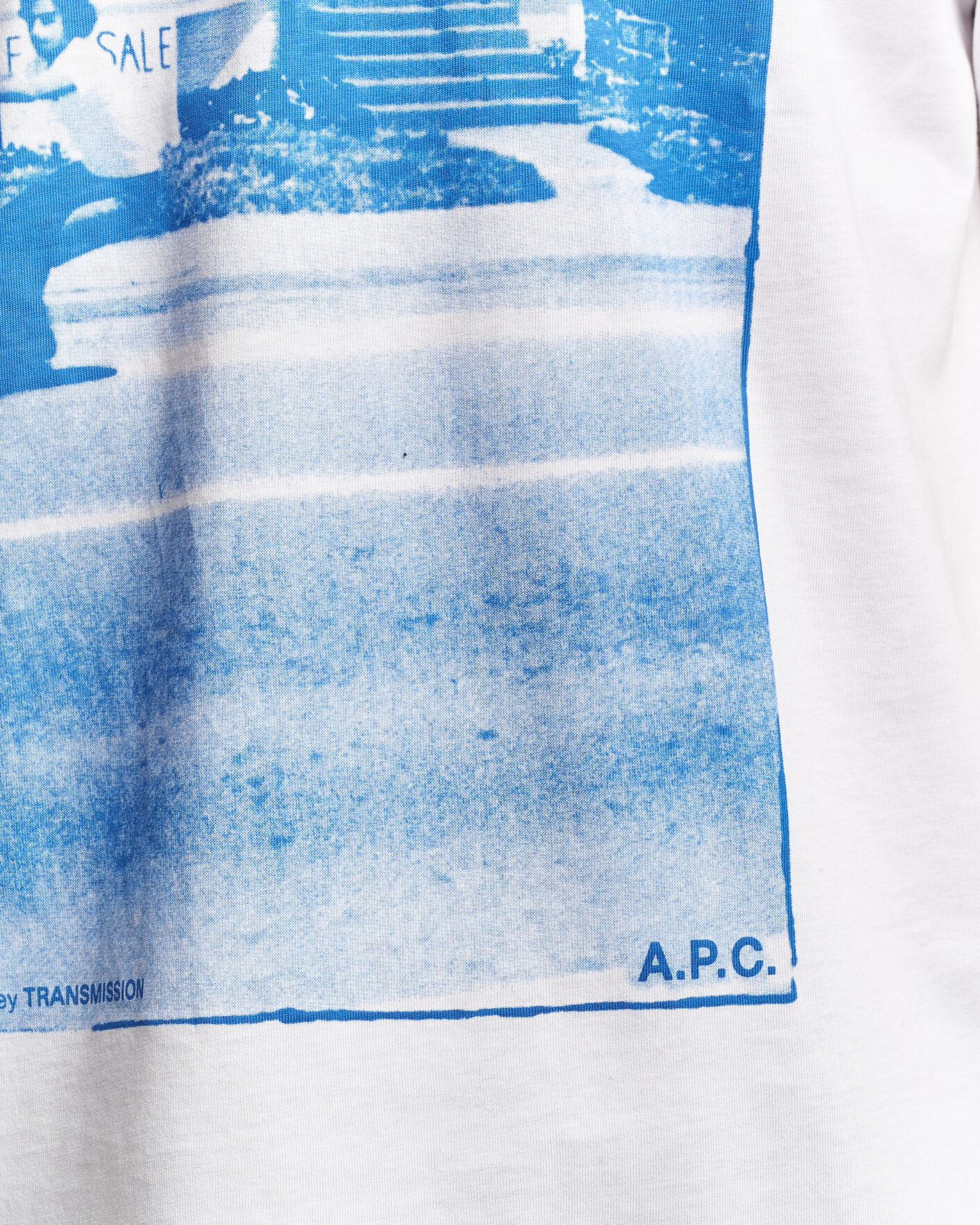 Mies | T-paidat | A.P.C. | Cali Printed T-Shirt Blue