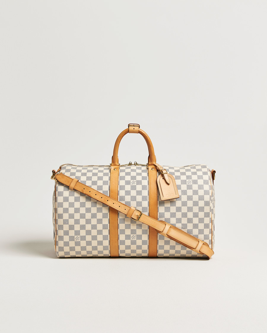 Mies | Pre-Owned & Vintage Bags | Louis Vuitton Pre-Owned | Keepall Bandouliére Damier Azur