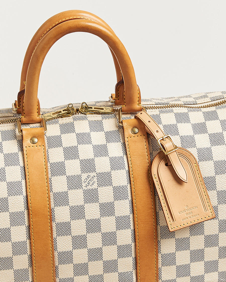 Mies | Pre-Owned & Vintage Bags | Louis Vuitton Pre-Owned | Keepall Bandouliére Damier Azur