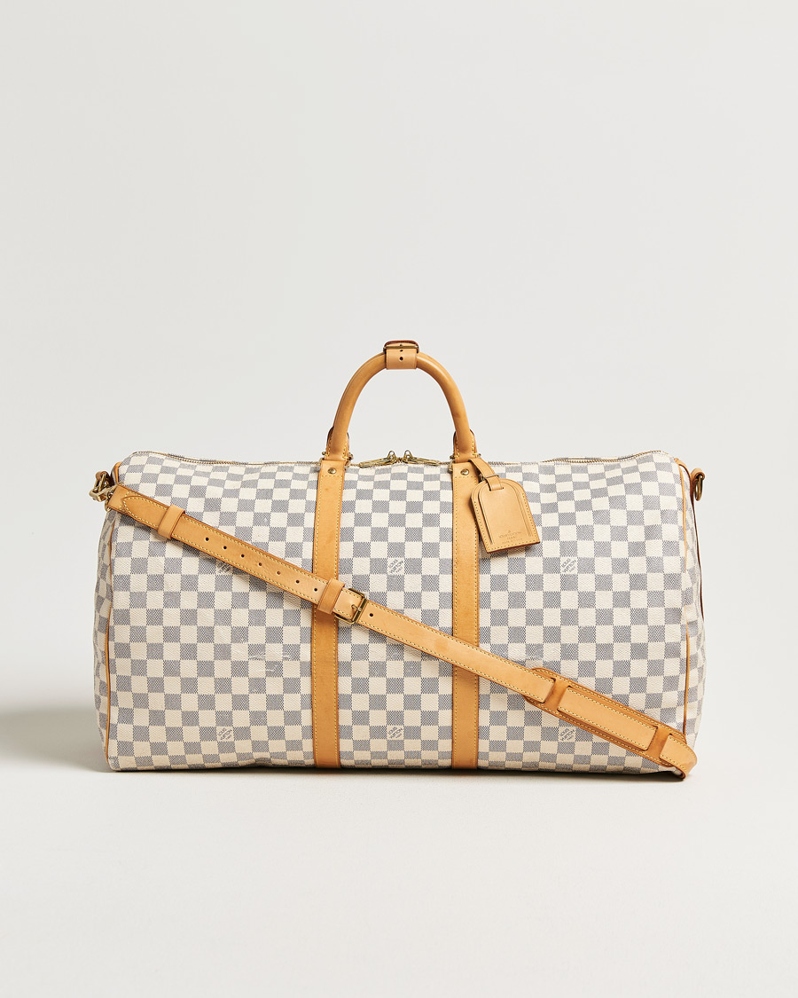 Mies | Pre-Owned & Vintage Bags | Louis Vuitton Pre-Owned | Keepall Bandouliére Damier Azur