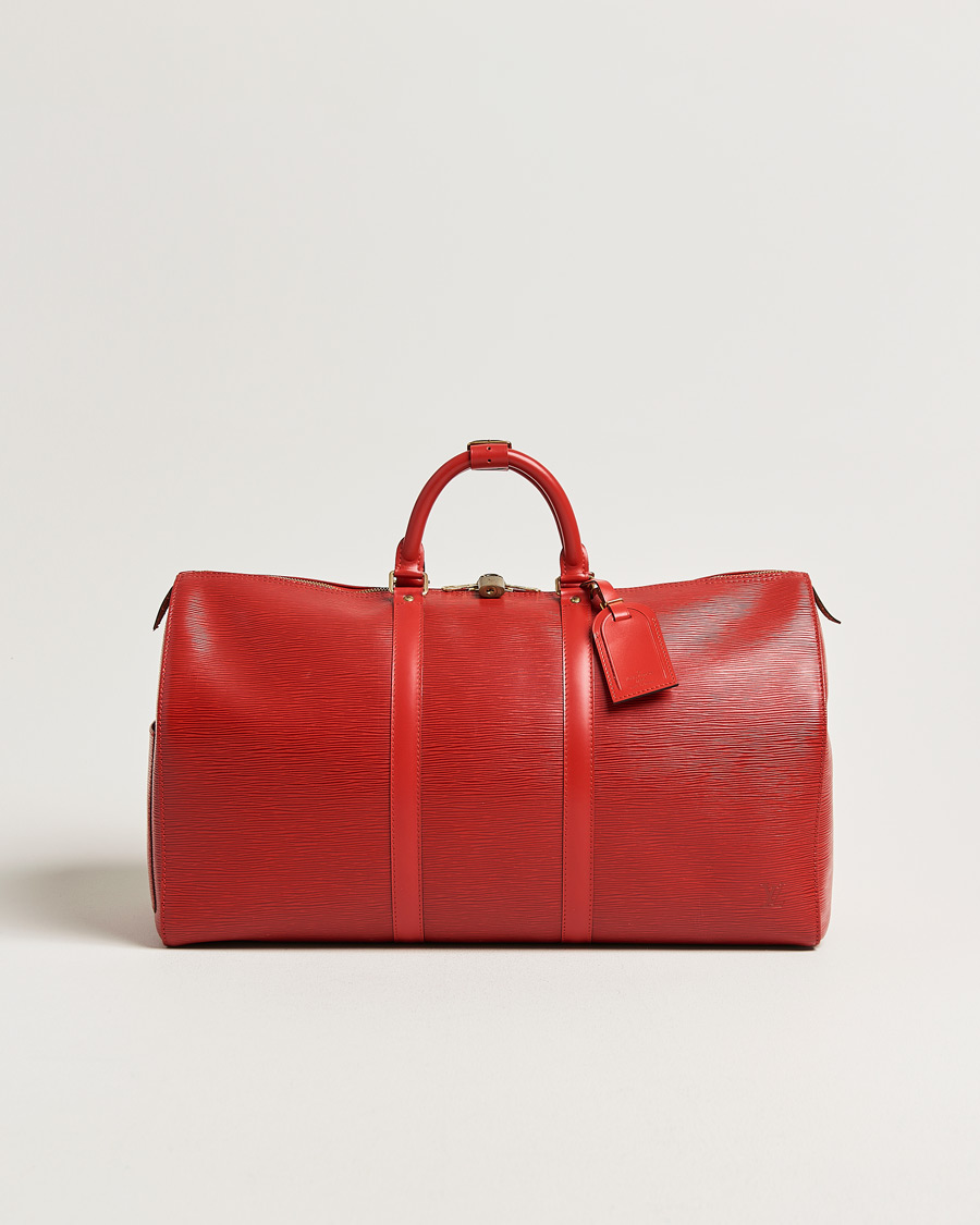 Mies | Pre-Owned & Vintage Bags | Louis Vuitton Pre-Owned | Keepall 50 Epi Leather Red