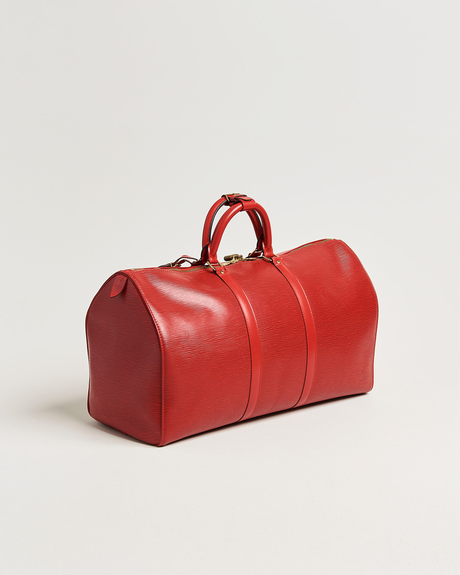Mies | Pre-Owned & Vintage Bags | Louis Vuitton Pre-Owned | Keepall 50 Epi Leather Red