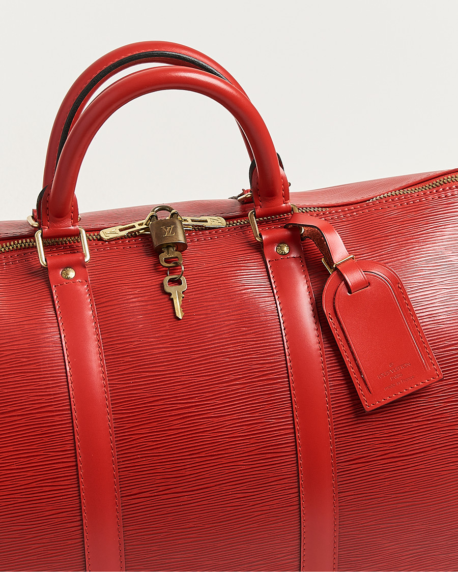 Mies | Pre-Owned & Vintage Bags | Louis Vuitton Pre-Owned | Keepall 50 Epi Leather Red