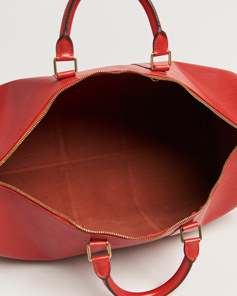 Mies | Pre-Owned & Vintage Bags | Louis Vuitton Pre-Owned | Keepall 50 Epi Leather Red