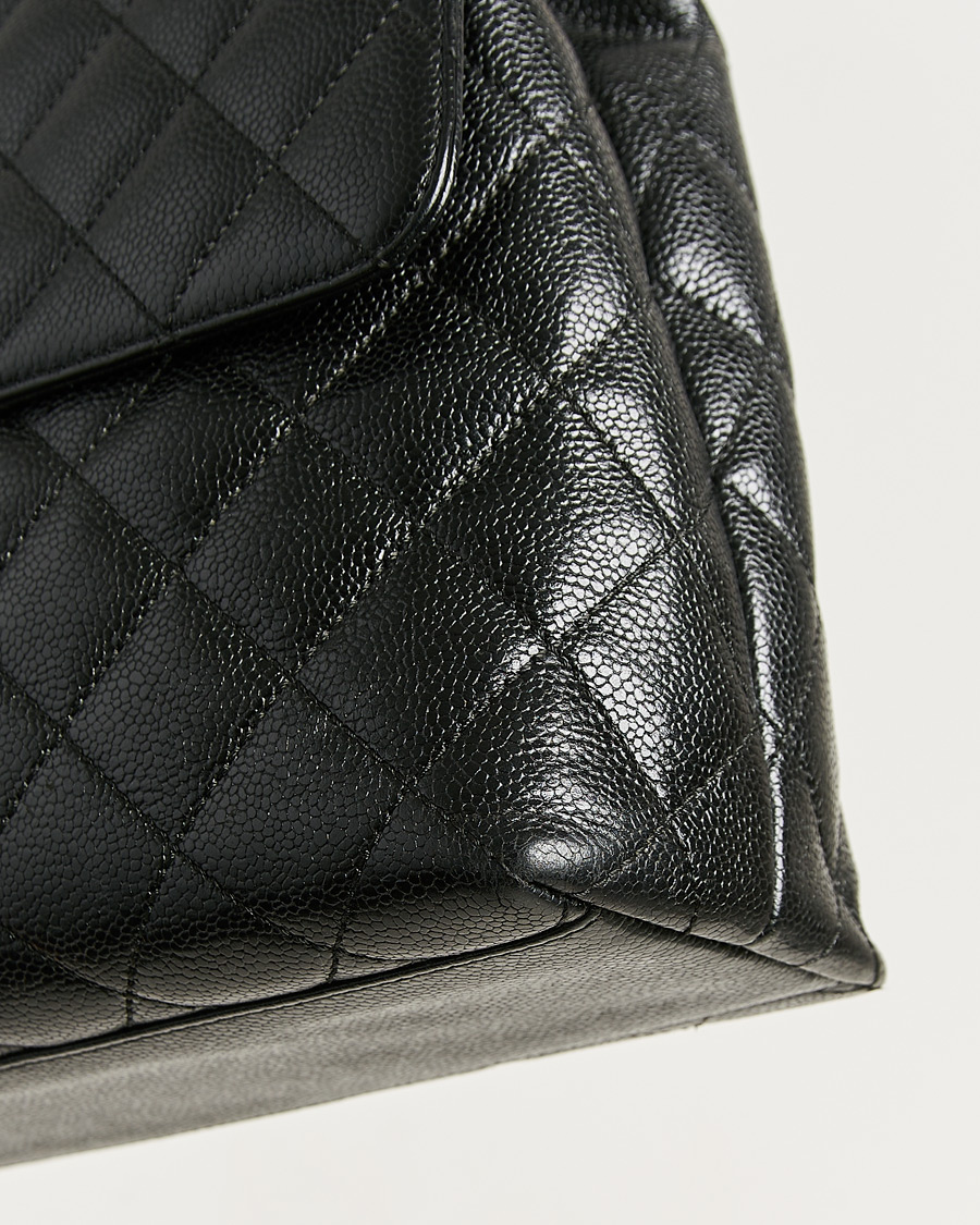 Mies | Pre-Owned & Vintage Bags | Chanel Pre-Owned | Kelly Top Handle Bag Caviar Black