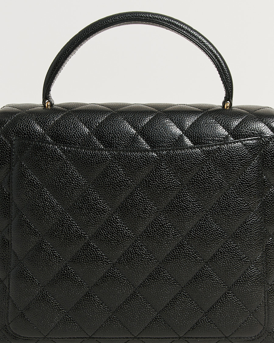 Mies | Pre-Owned & Vintage Bags | Chanel Pre-Owned | Kelly Top Handle Bag Caviar Black
