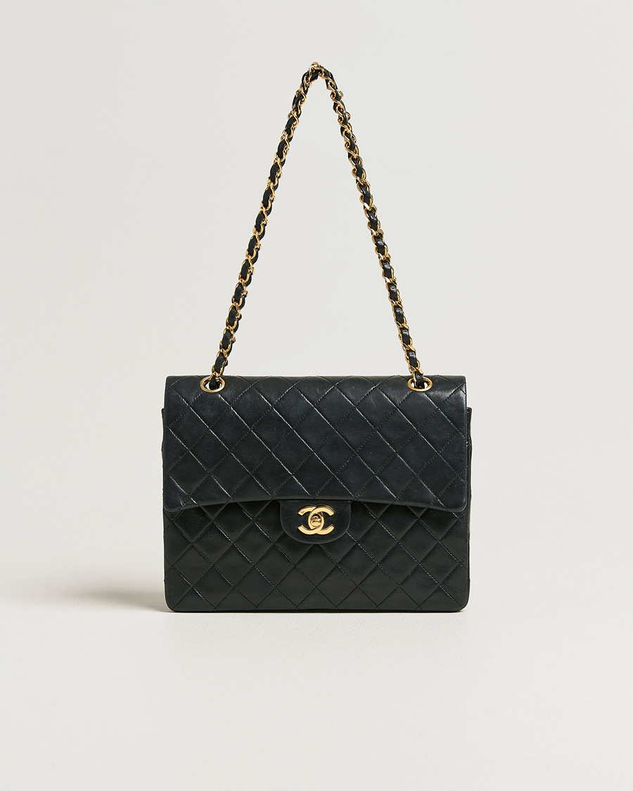 Mies | Pre-Owned & Vintage Bags | Chanel Pre-Owned | Single Flap Bag Lambskin Black