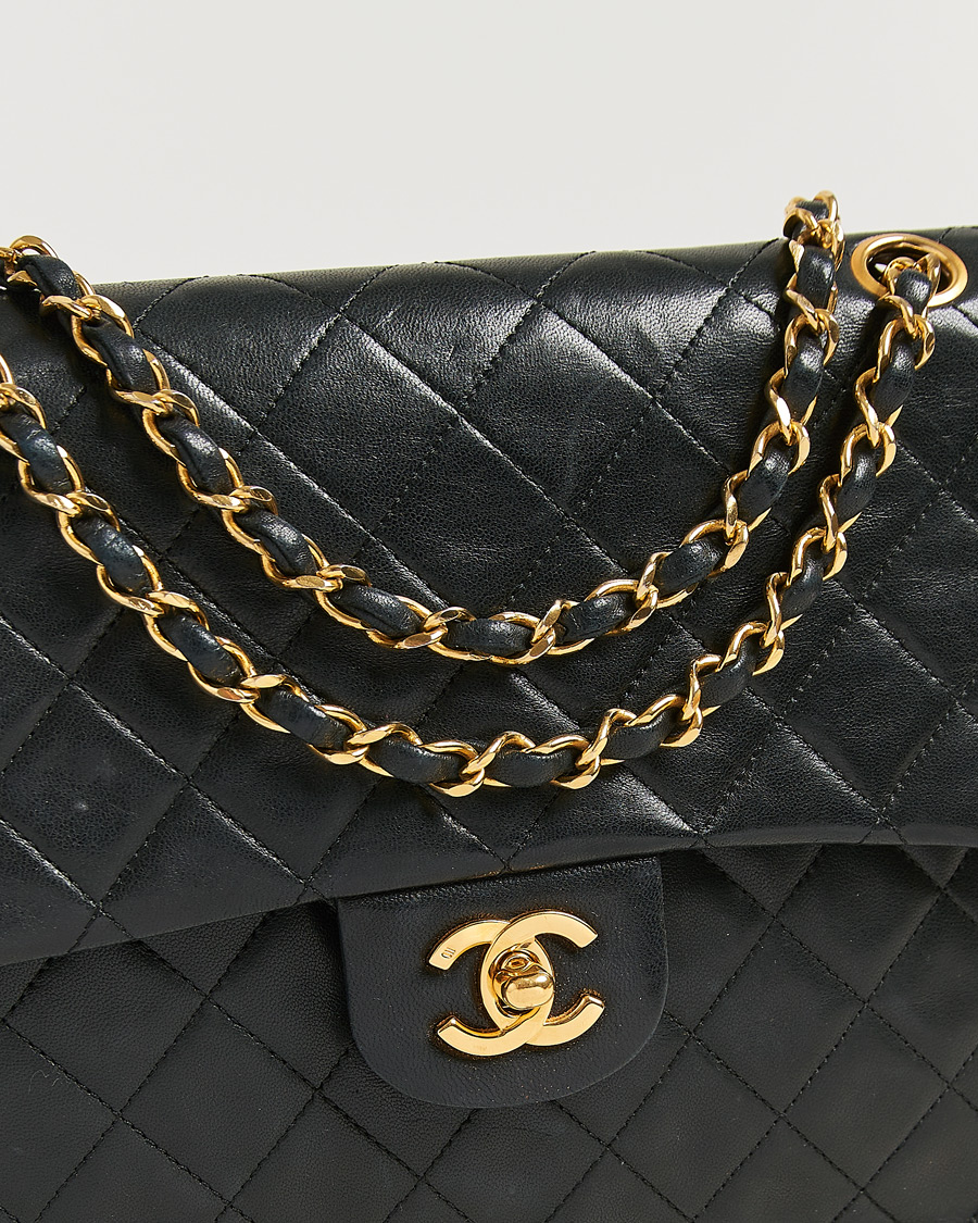 Mies | Pre-Owned & Vintage Bags | Chanel Pre-Owned | Classic Double Flap Small Lamskin Black