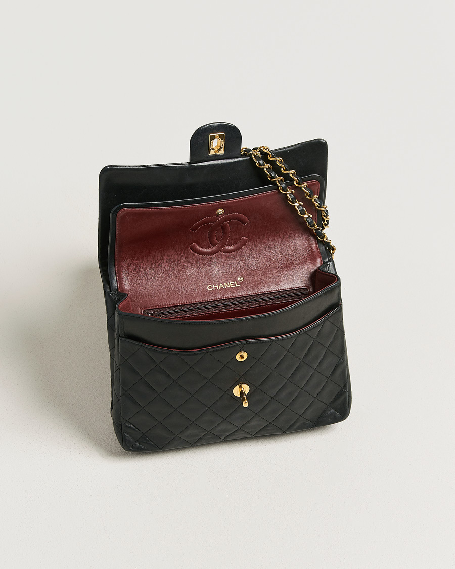 Mies | Pre-Owned & Vintage Bags | Chanel Pre-Owned | Classic Double Flap Small Lamskin Black