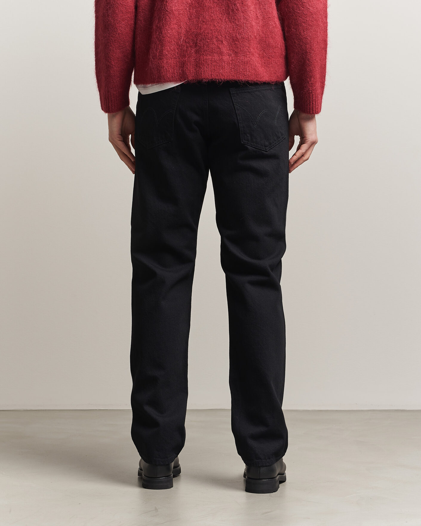 Mies | Farkut | EDWIN | Regular Straight Jeans Unwashed Black