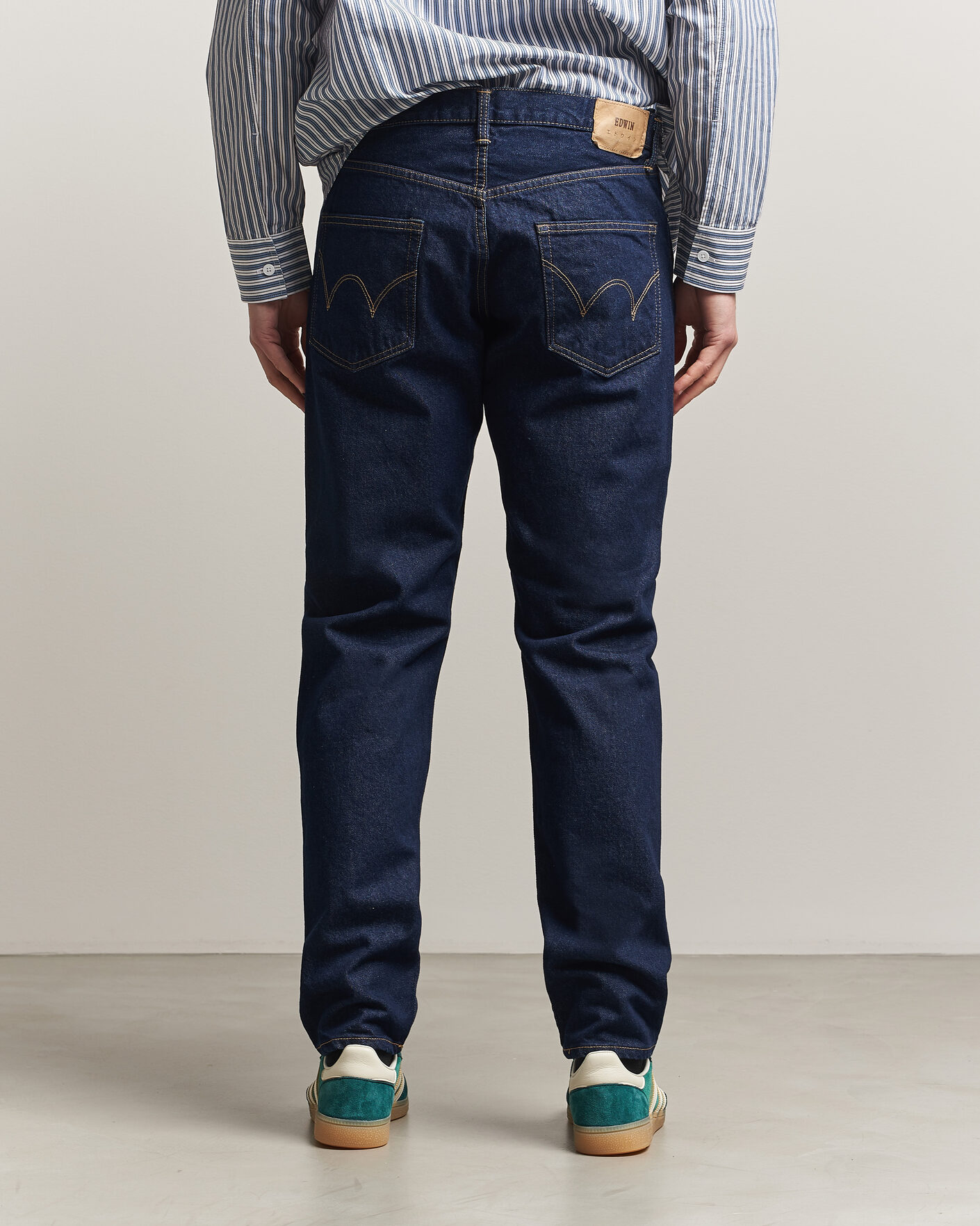 Mies | Farkut | EDWIN | Regular Tapered Jeans Blue Rinsed