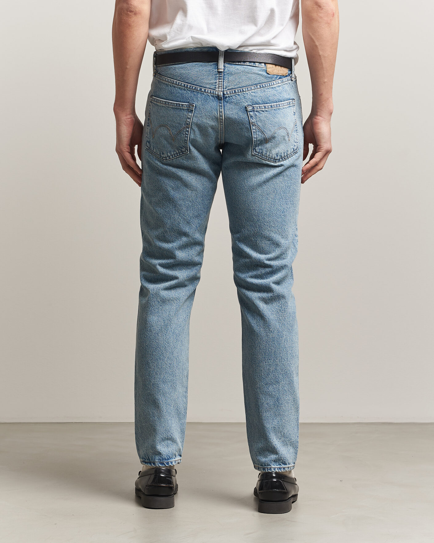 Mies | Farkut | EDWIN | Regular Tapered Jeans Used Light Blue