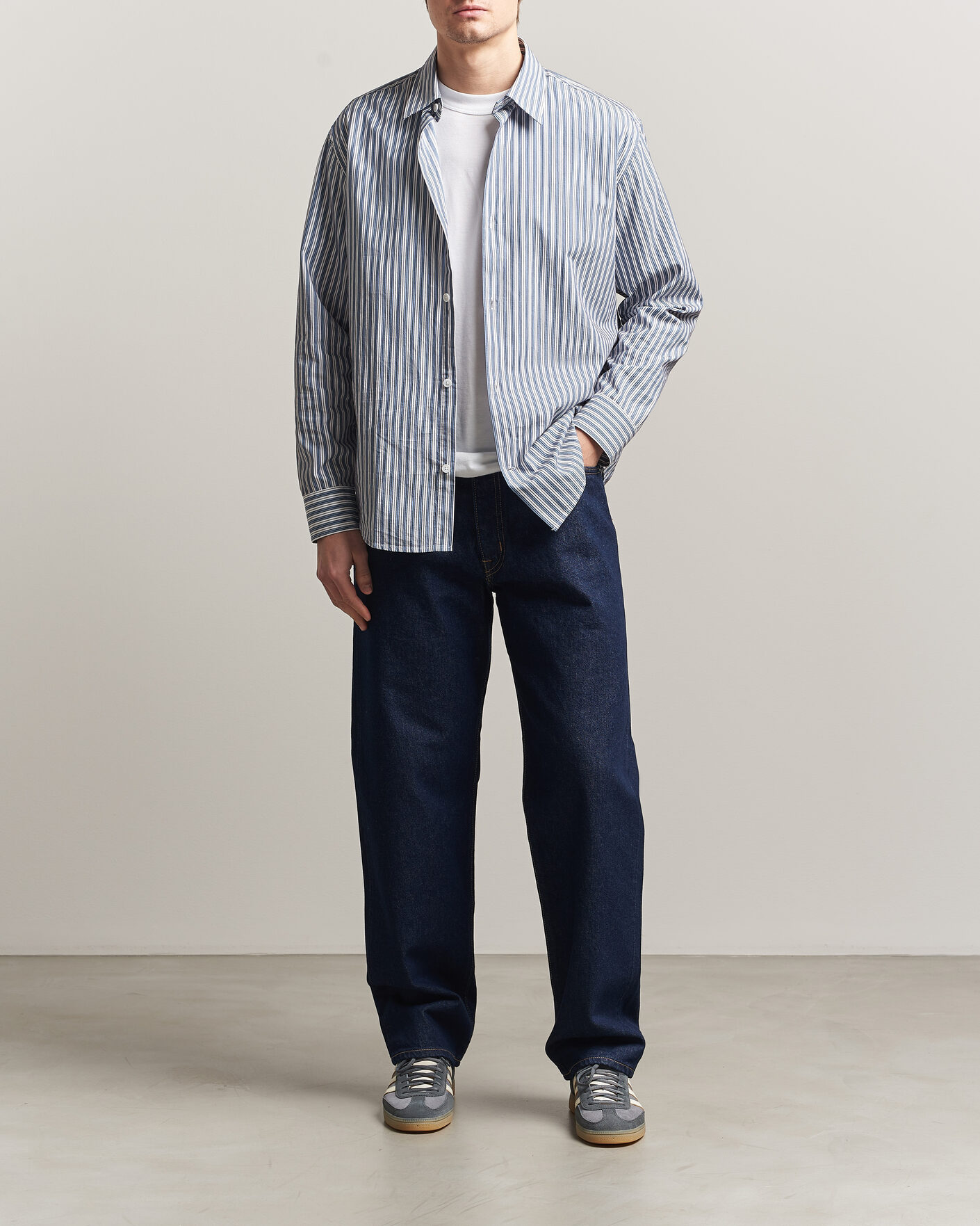 Mies | Farkut | EDWIN | Loose Straight Jeans Blue Rinsed