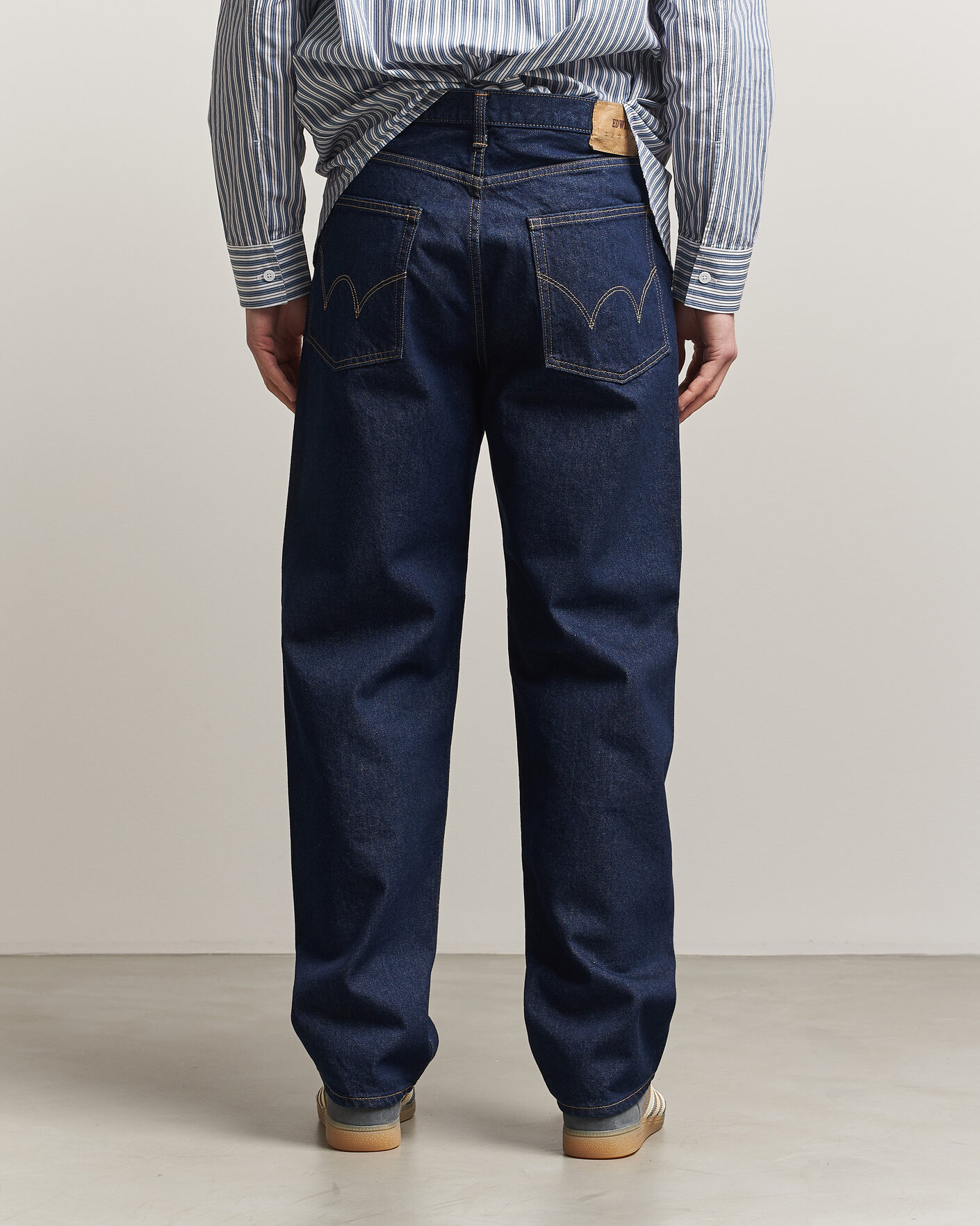 Mies | Farkut | EDWIN | Loose Straight Jeans Blue Rinsed