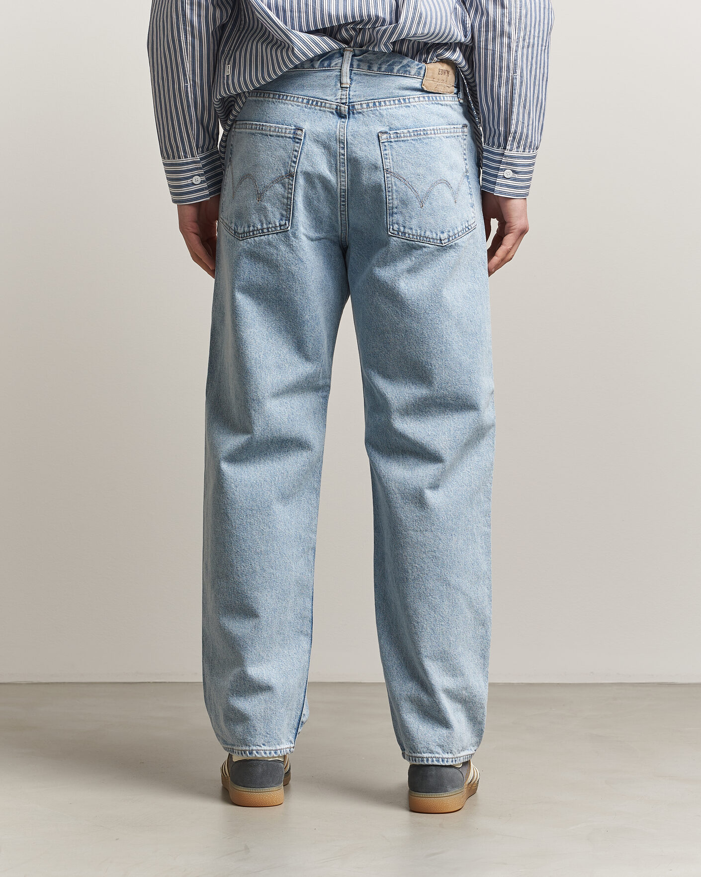 Mies | Farkut | EDWIN | Loose Straight Jeans Used Light Blue