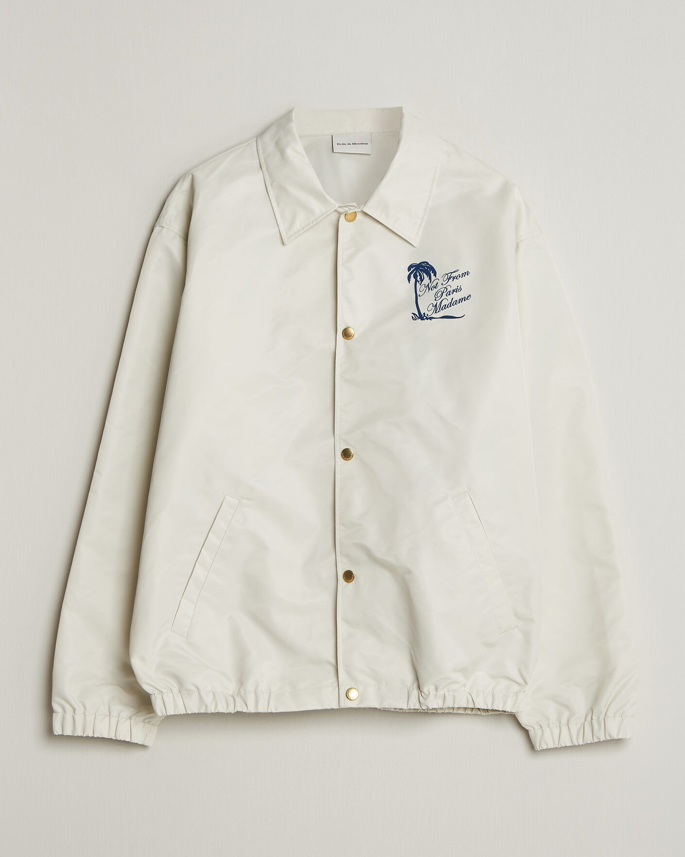 Mies | Takit | Drôle de Monsieur | Palmier Slogan Coach Jacket Off White