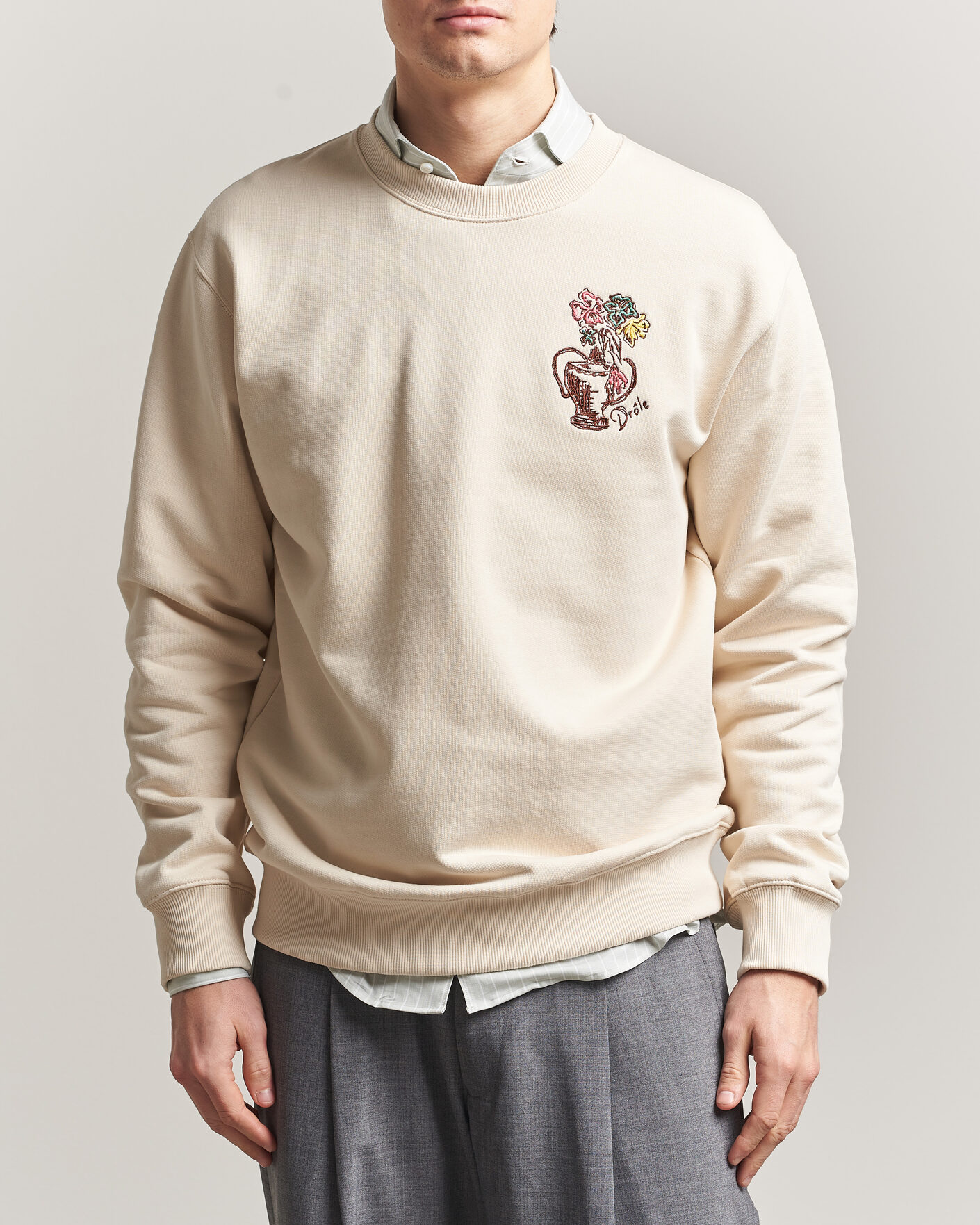 Mies | Puserot | Drôle de Monsieur | Vase Havana Sweatshirt Sand