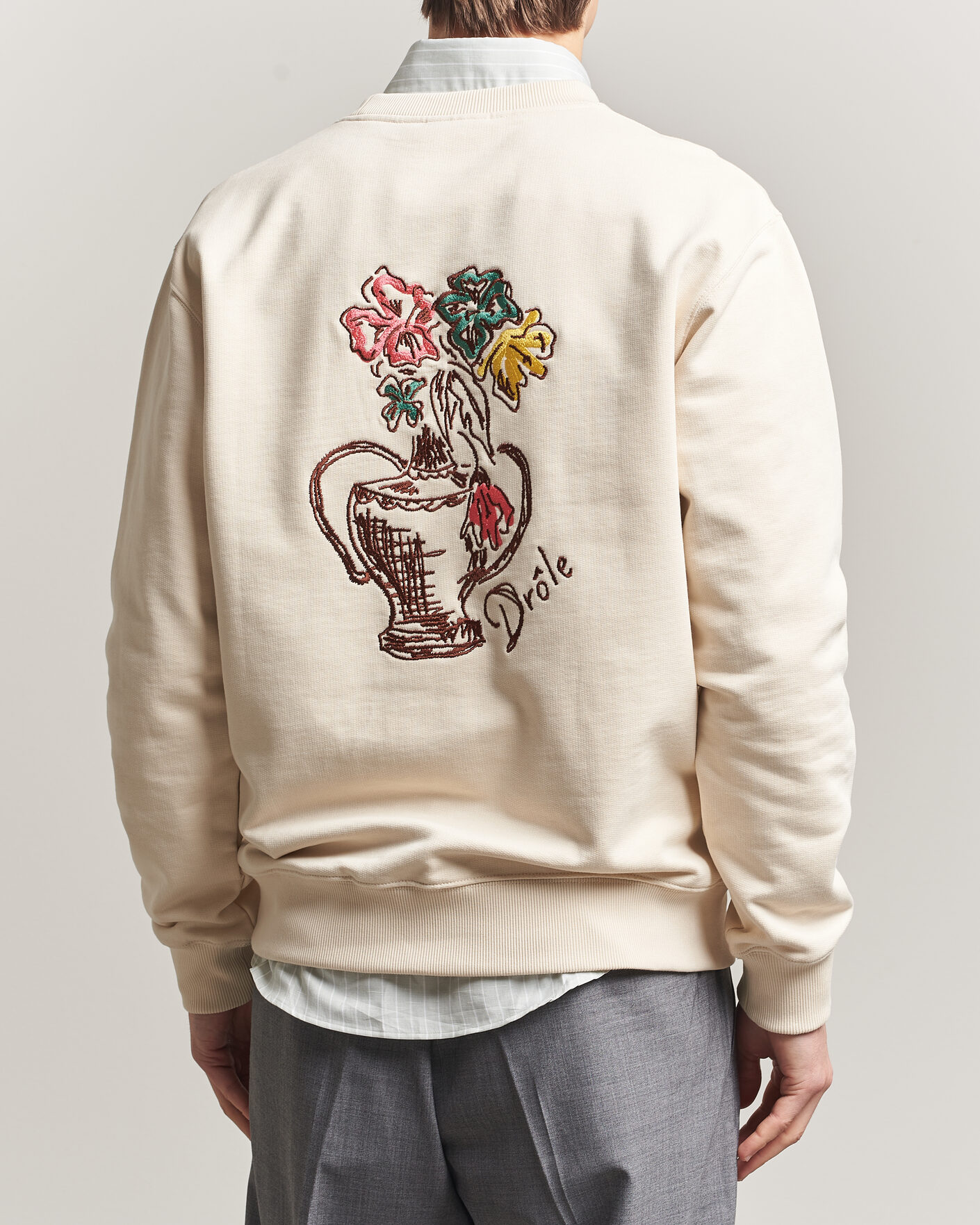Mies | Puserot | Drôle de Monsieur | Vase Havana Sweatshirt Sand