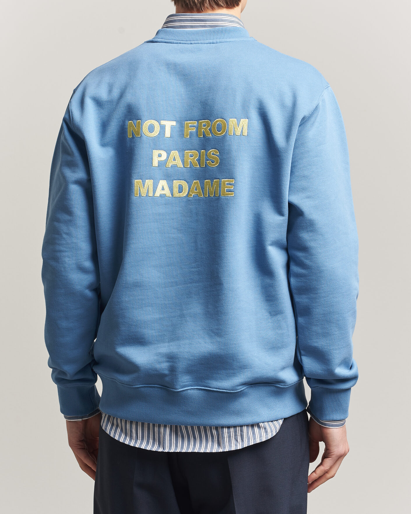 Mies | Puserot | Drôle de Monsieur | Slogan Sweatshirt Atlantic Blue