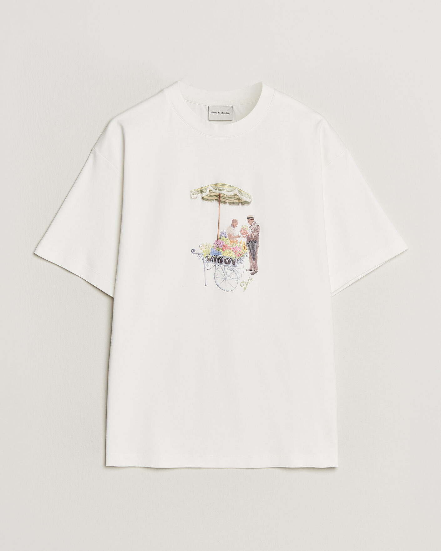 Mies | T-paidat | Drôle de Monsieur | Fleuriste T-Shirt Off White