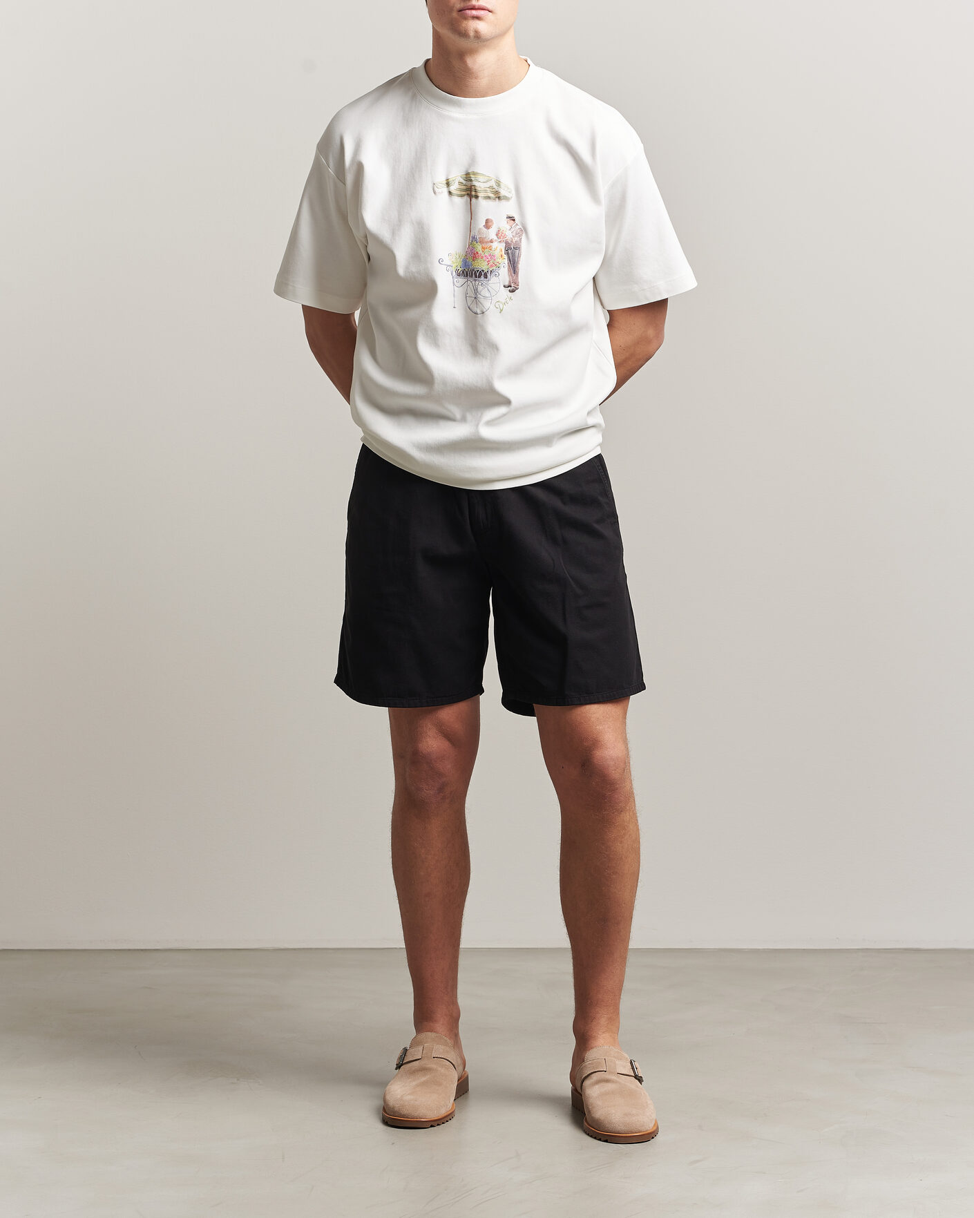 Mies | T-paidat | Drôle de Monsieur | Fleuriste T-Shirt Off White