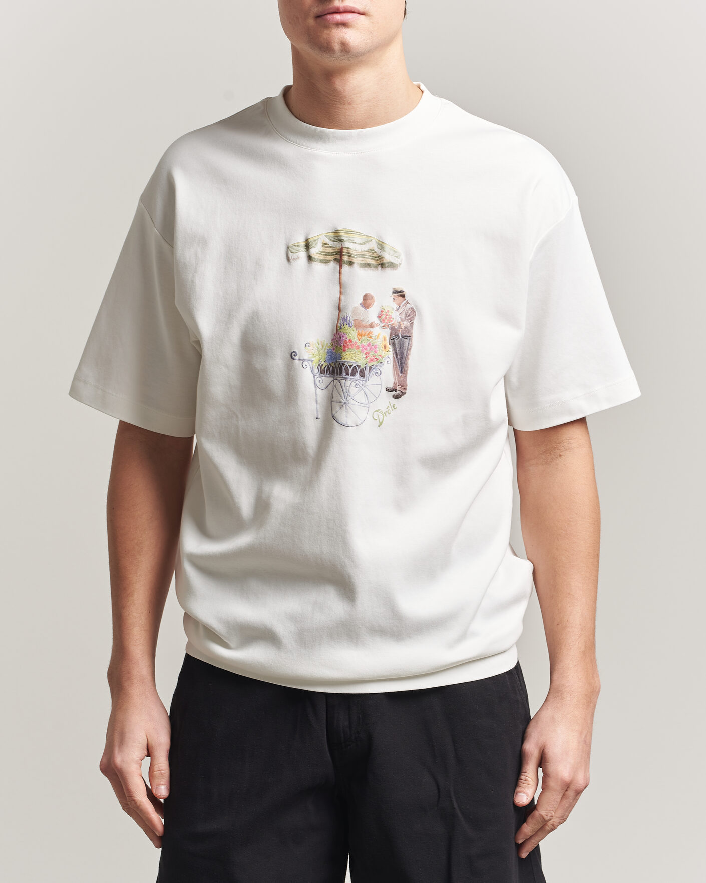 Mies | T-paidat | Drôle de Monsieur | Fleuriste T-Shirt Off White