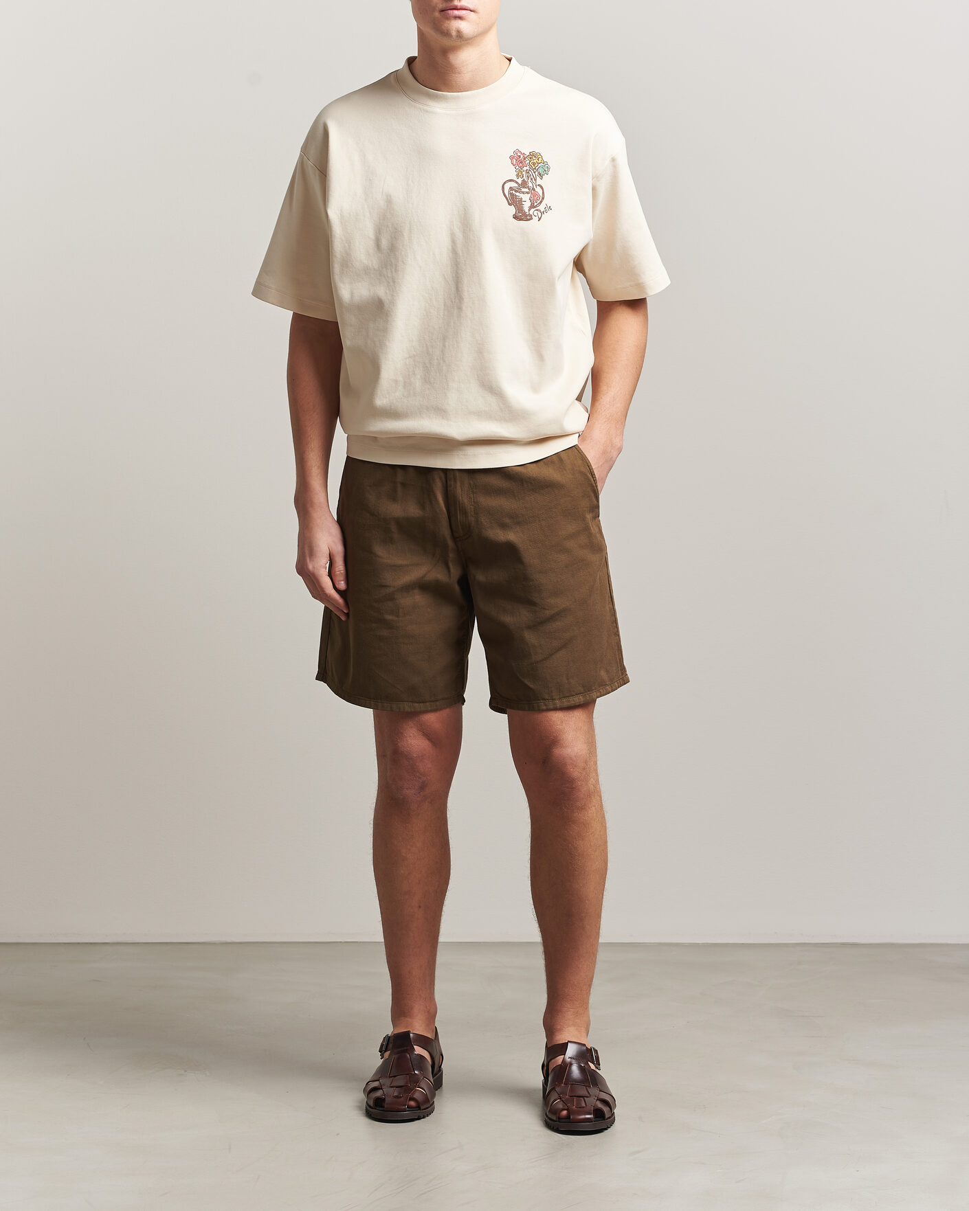 Mies | T-paidat | Drôle de Monsieur | Vase Havana T-Shirt Sand