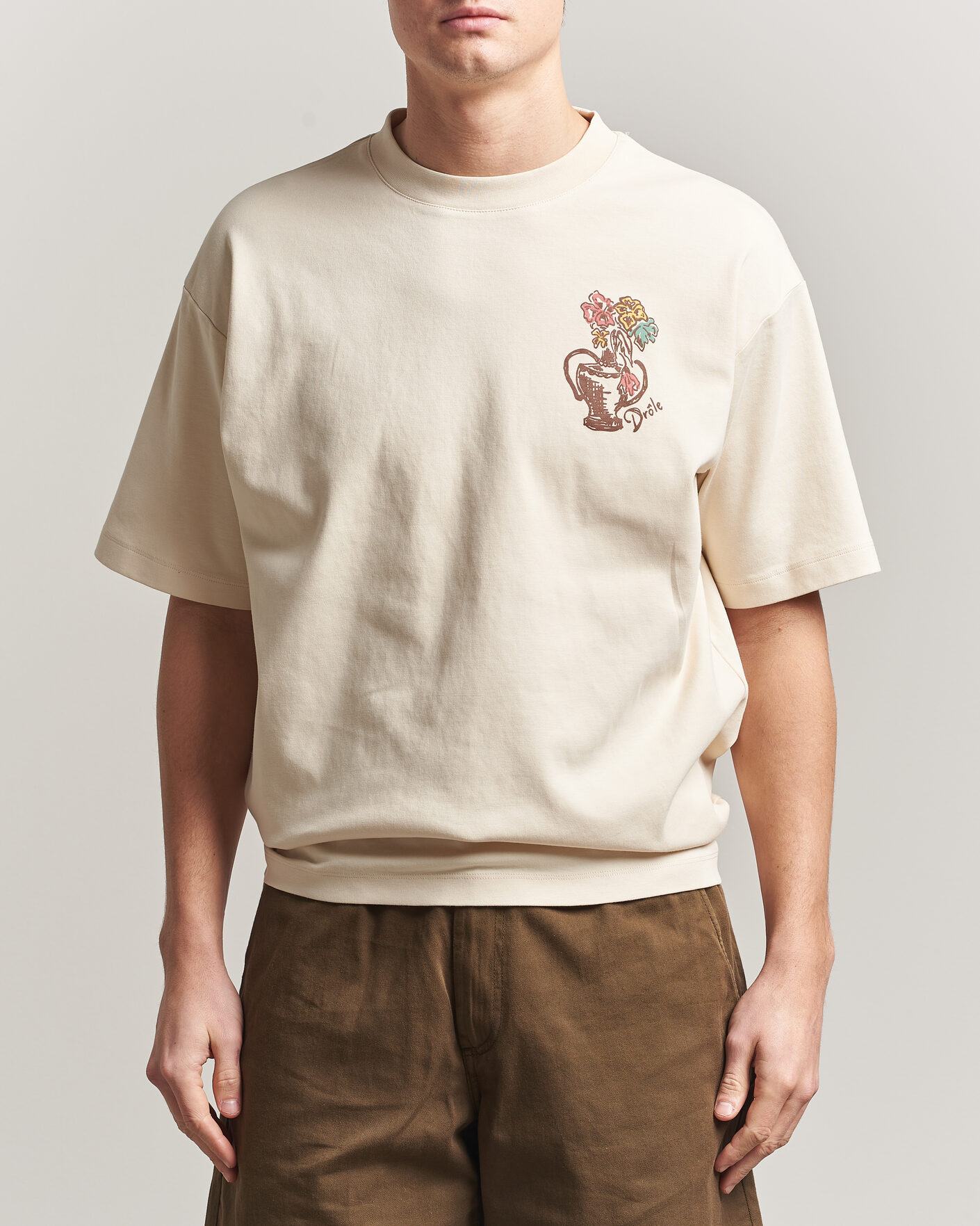 Mies | T-paidat | Drôle de Monsieur | Vase Havana T-Shirt Sand