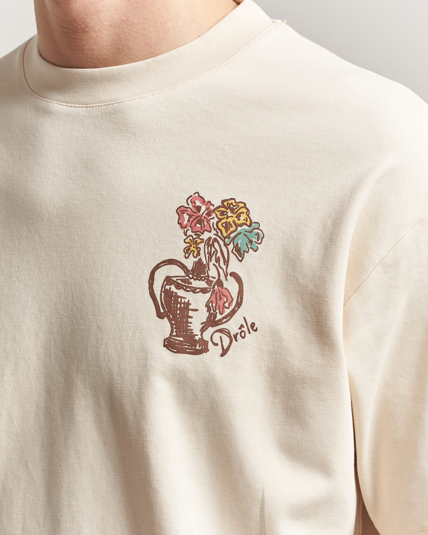 Mies | T-paidat | Drôle de Monsieur | Vase Havana T-Shirt Sand