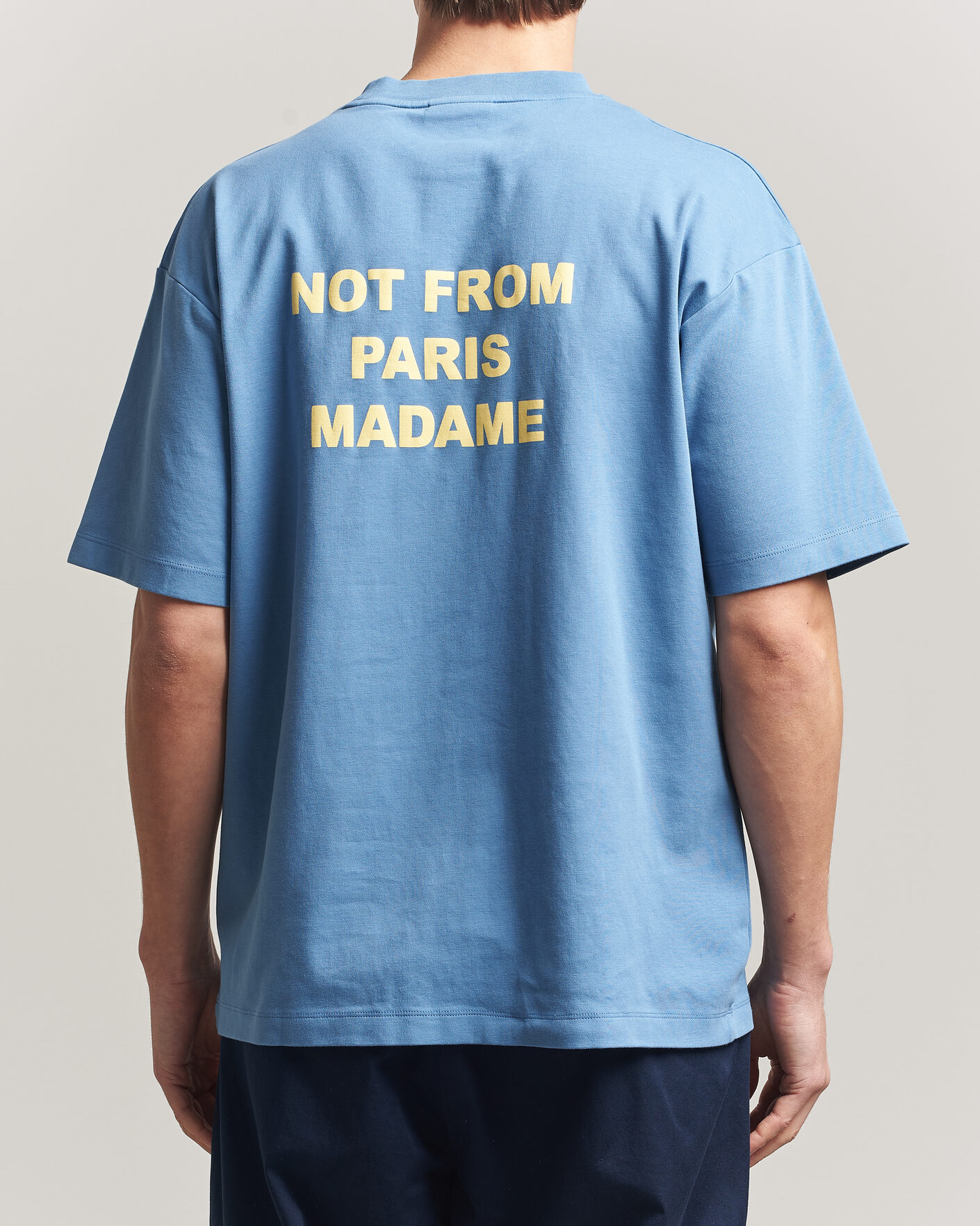 Mies | T-paidat | Drôle de Monsieur | Slogan T-Shirt Atlantic Blue