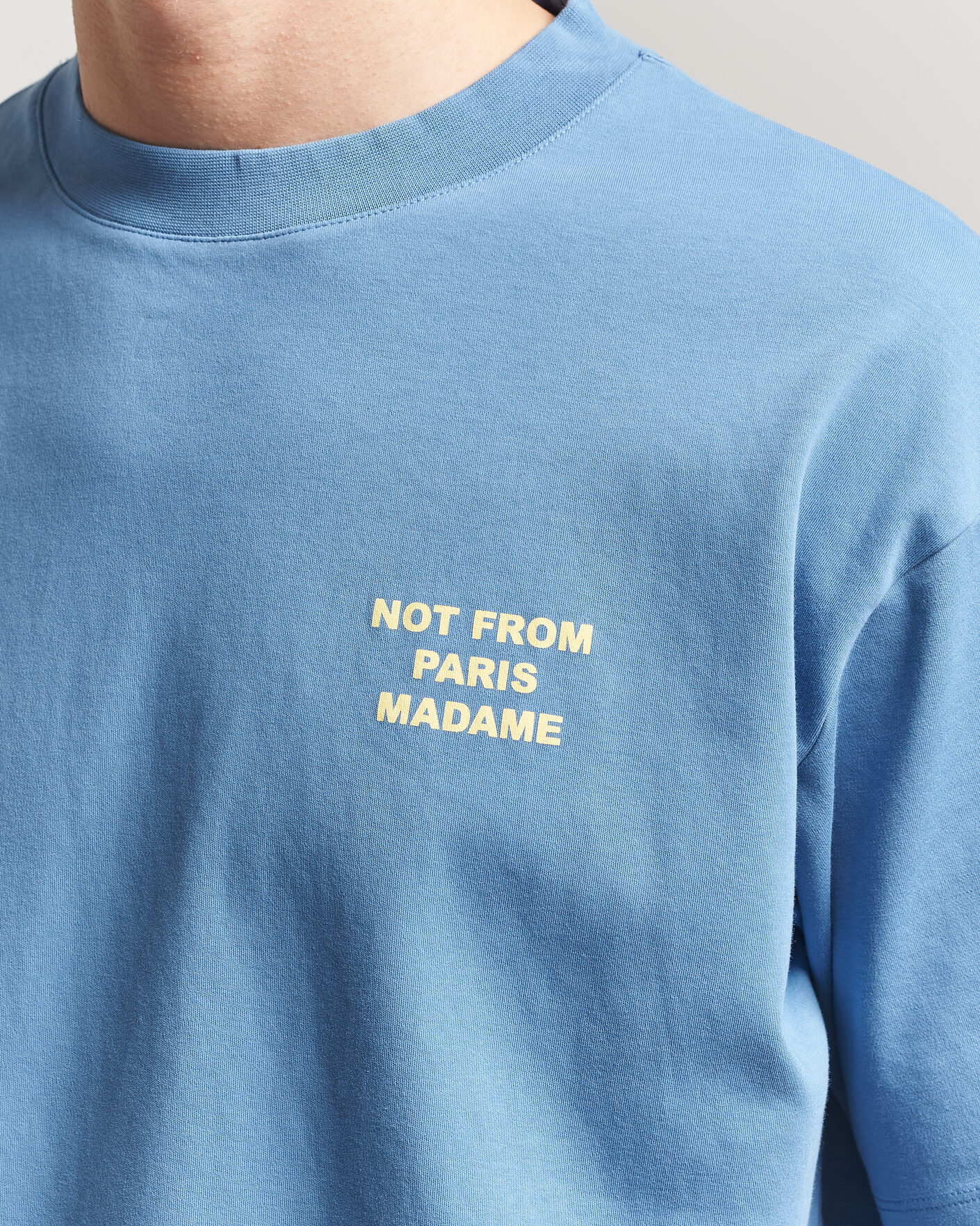 Mies | T-paidat | Drôle de Monsieur | Slogan T-Shirt Atlantic Blue