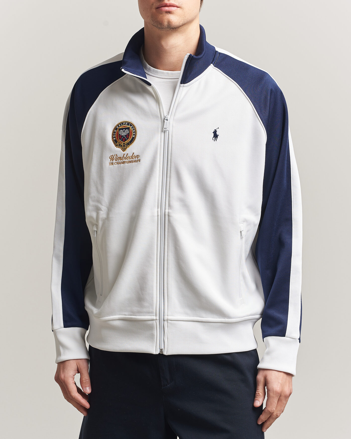 Mies | Puserot | Polo Ralph Lauren | Full Zip Pullover Ceramic White