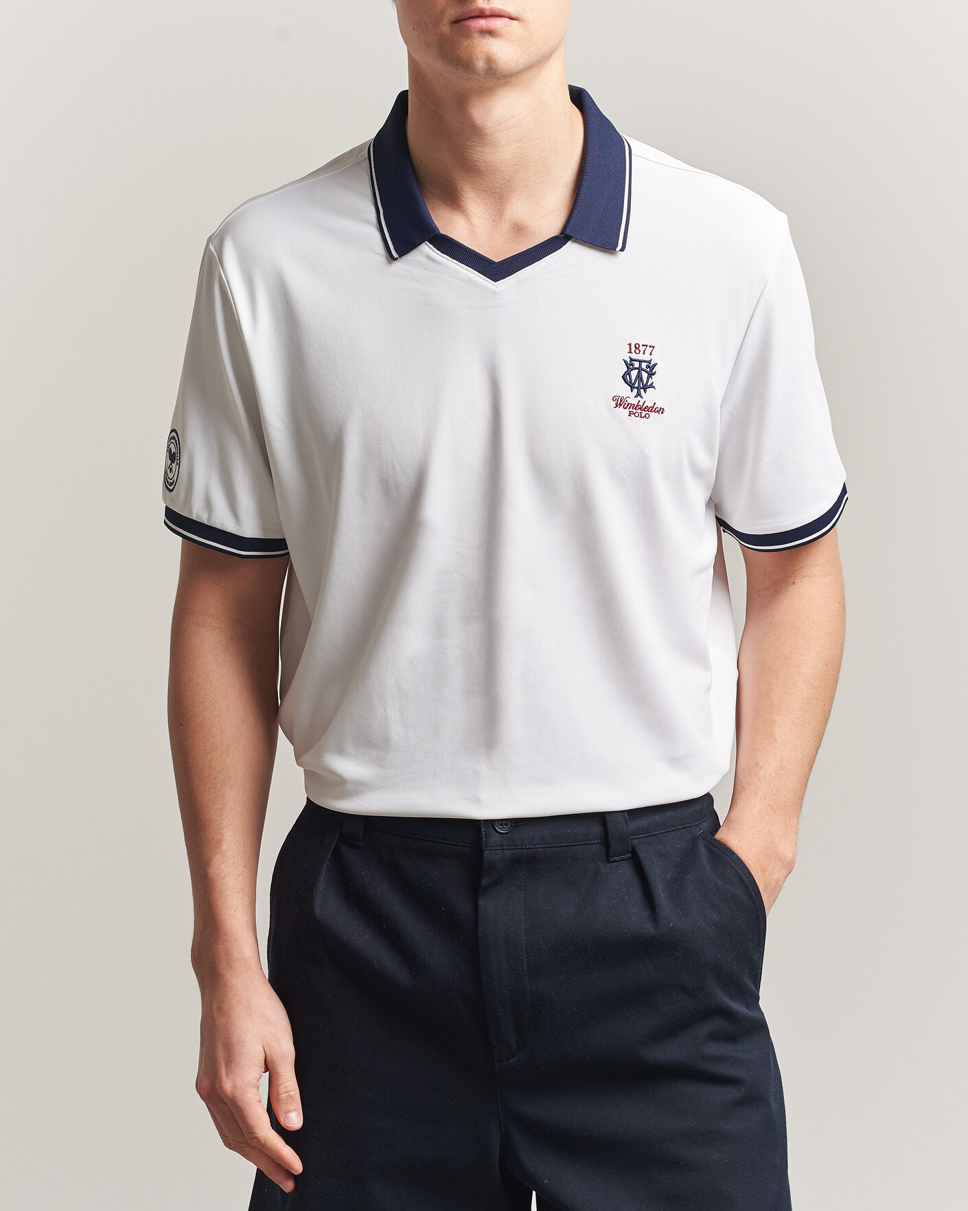 Mies | Pikeet | Polo Ralph Lauren | Knitted Performance Polo Ceramic White