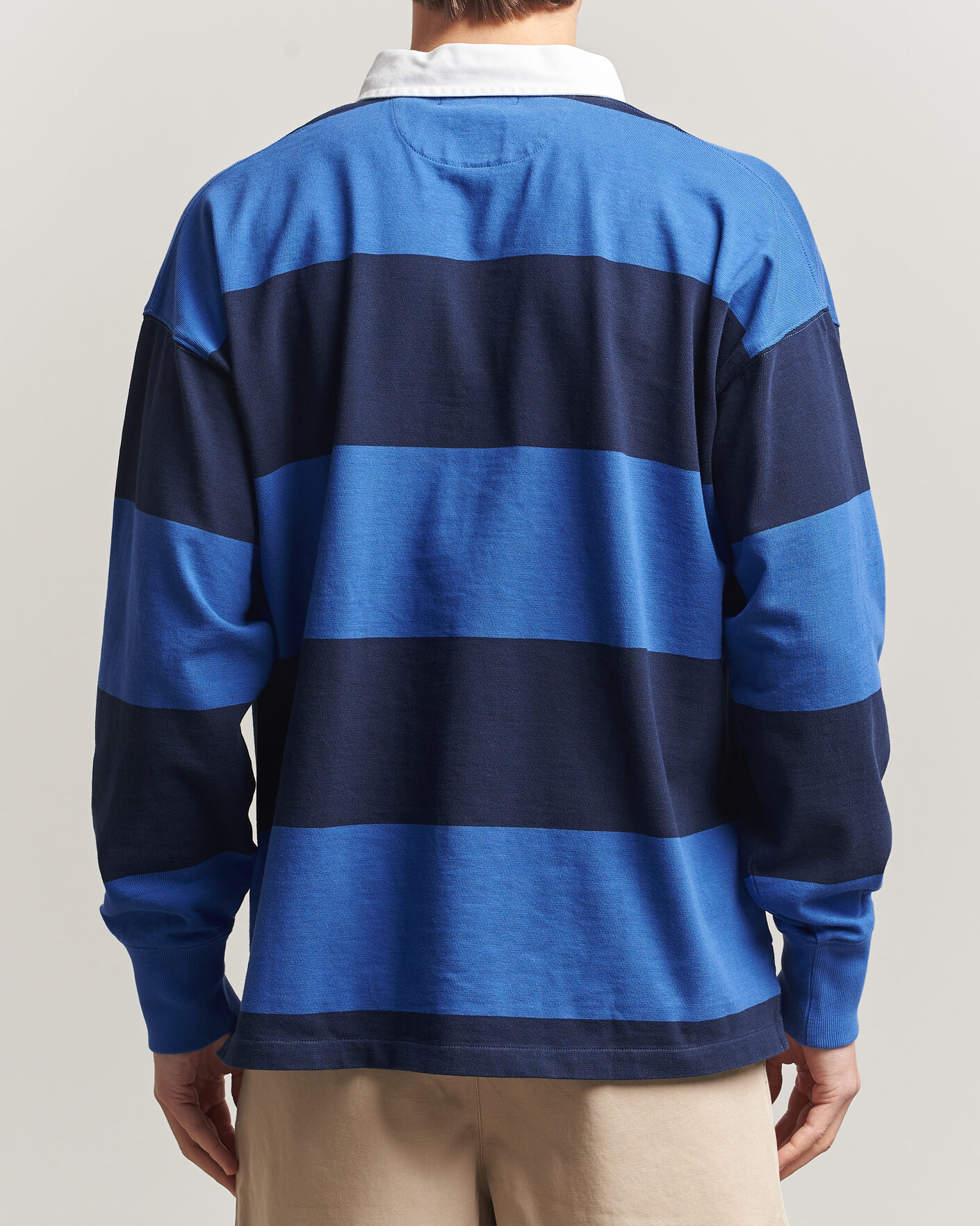 Mies | Puserot | Polo Ralph Lauren | Striped Rugby Pullover Collegiate Blue