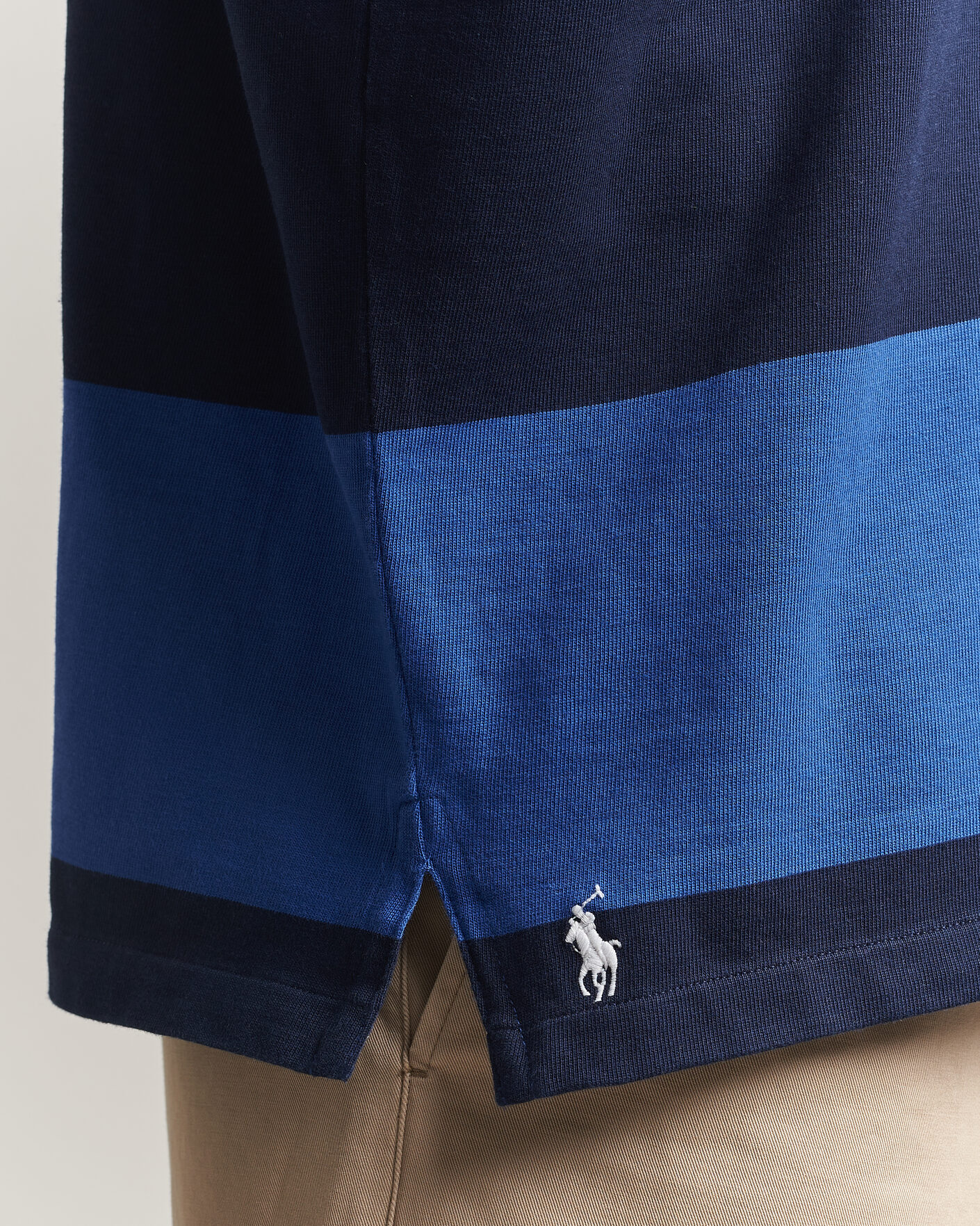 Mies | Puserot | Polo Ralph Lauren | Striped Rugby Pullover Collegiate Blue