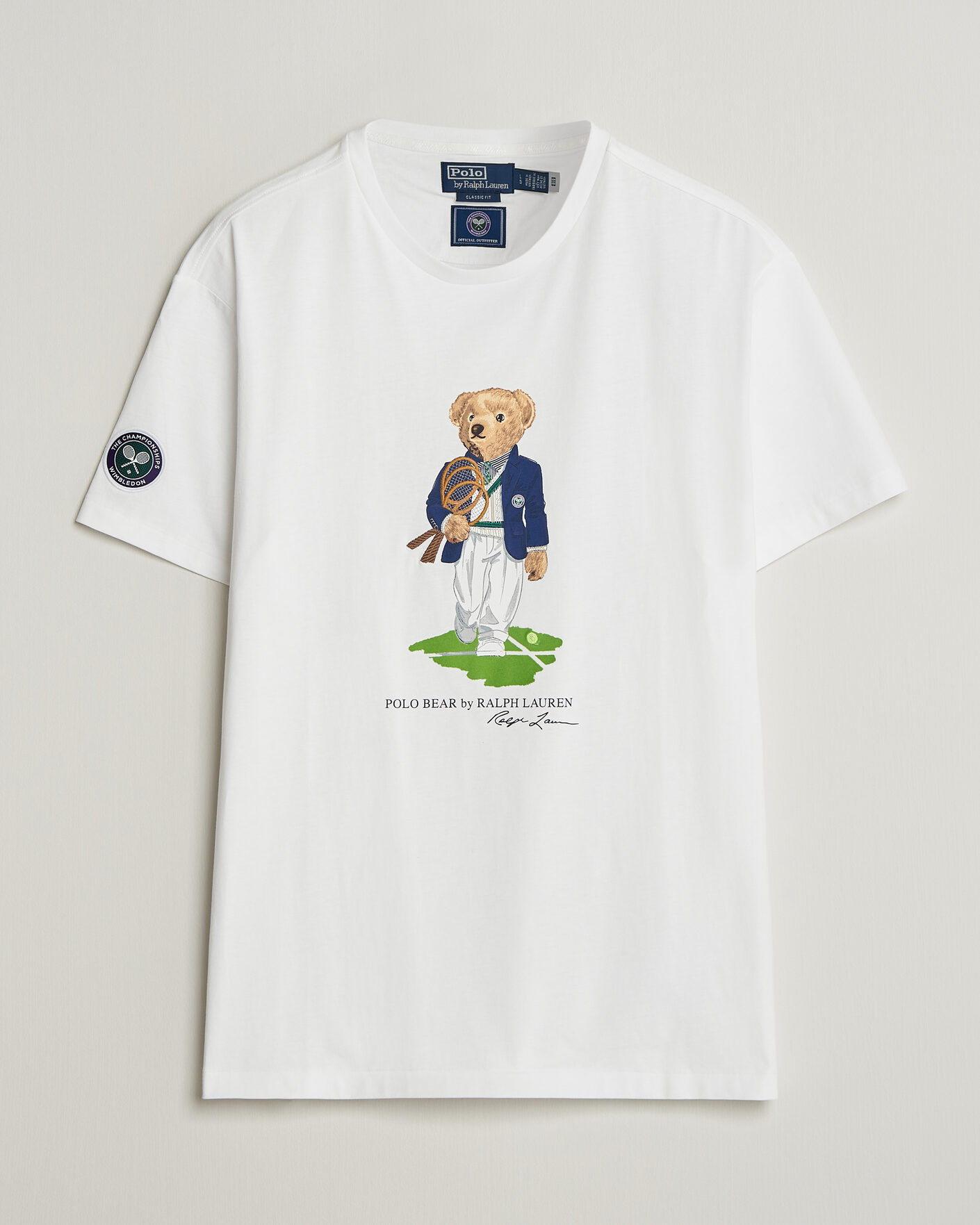 Mies | T-paidat | Polo Ralph Lauren | Wimbledon Bear Tee White