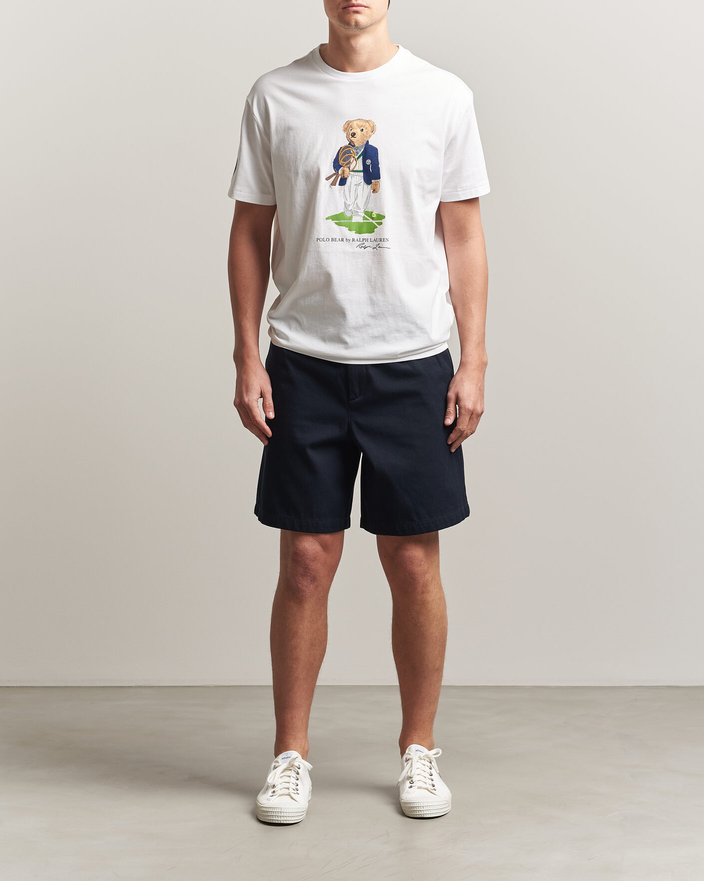 Mies | T-paidat | Polo Ralph Lauren | Wimbledon Bear Tee White
