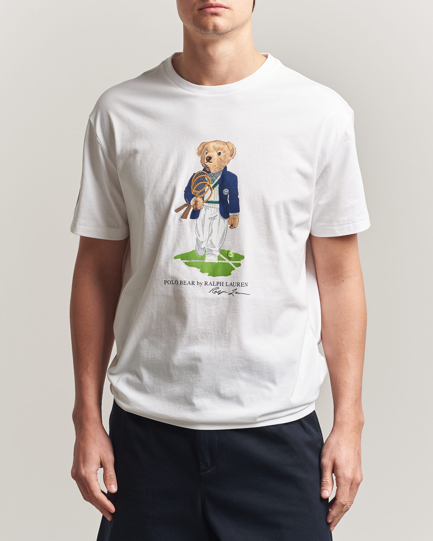 Mies | T-paidat | Polo Ralph Lauren | Wimbledon Bear Tee White