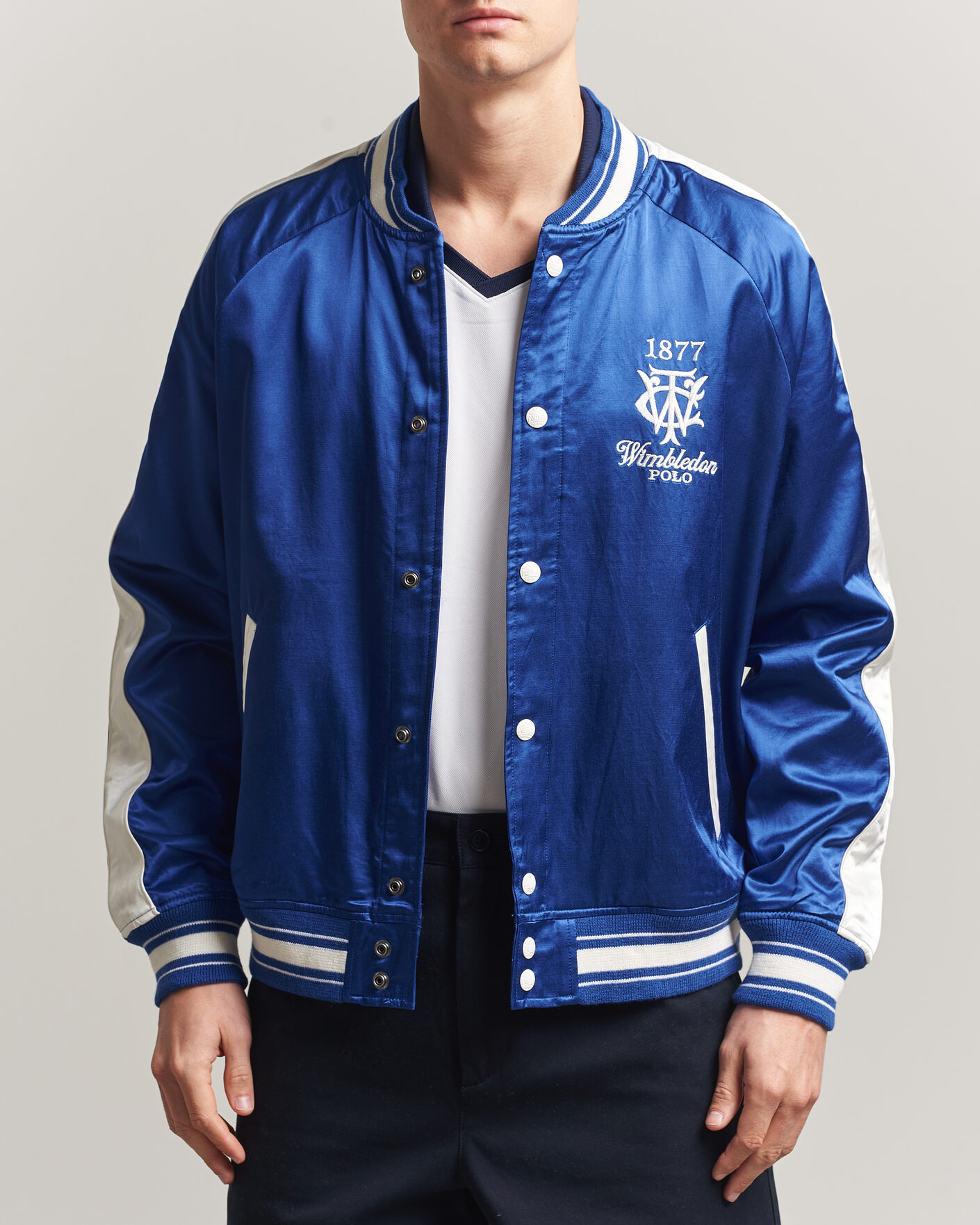 Mies | Takit | Polo Ralph Lauren | Championship Bomber Jacket Graphic Royal/White