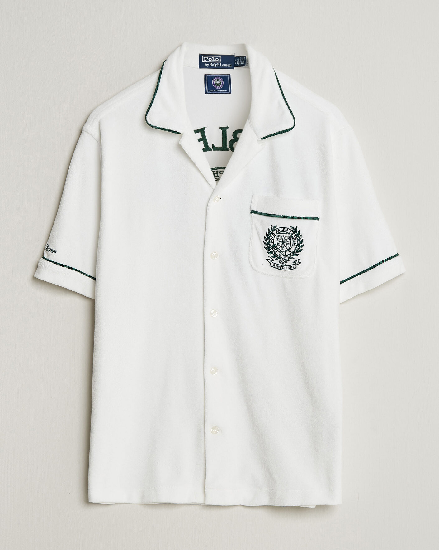Mies | Kauluspaidat | Polo Ralph Lauren | Terry Short Sleeve Shirt White