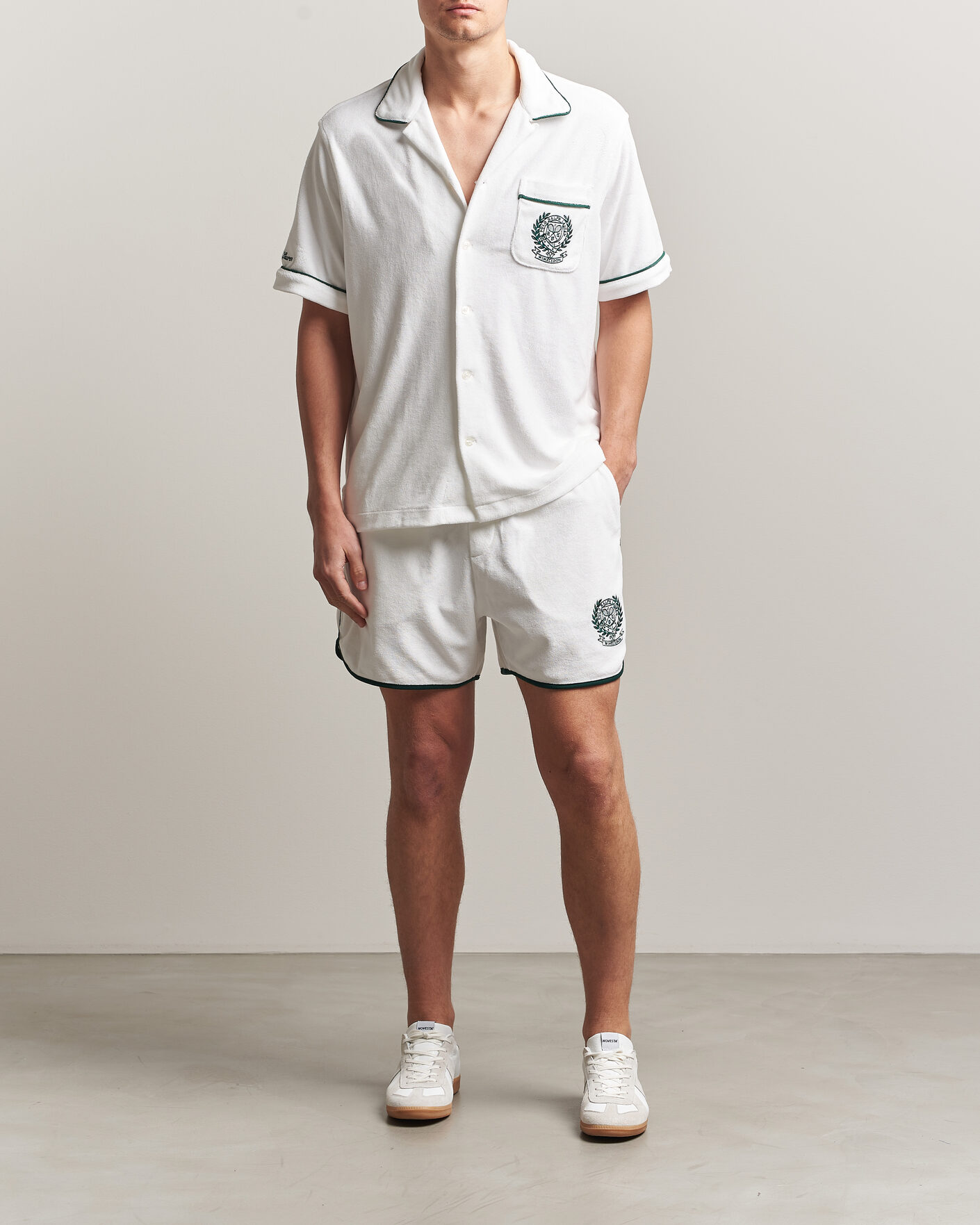 Mies | Kauluspaidat | Polo Ralph Lauren | Terry Short Sleeve Shirt White