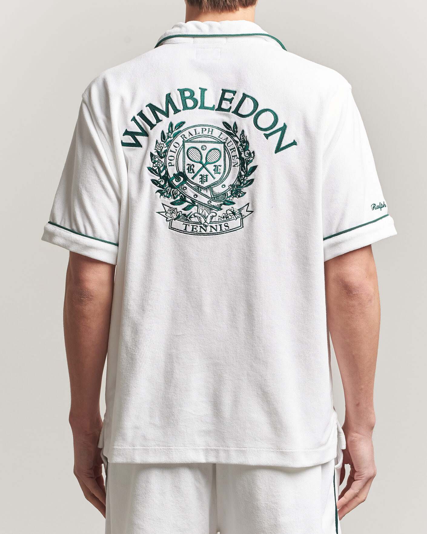 Mies | Kauluspaidat | Polo Ralph Lauren | Terry Short Sleeve Shirt White