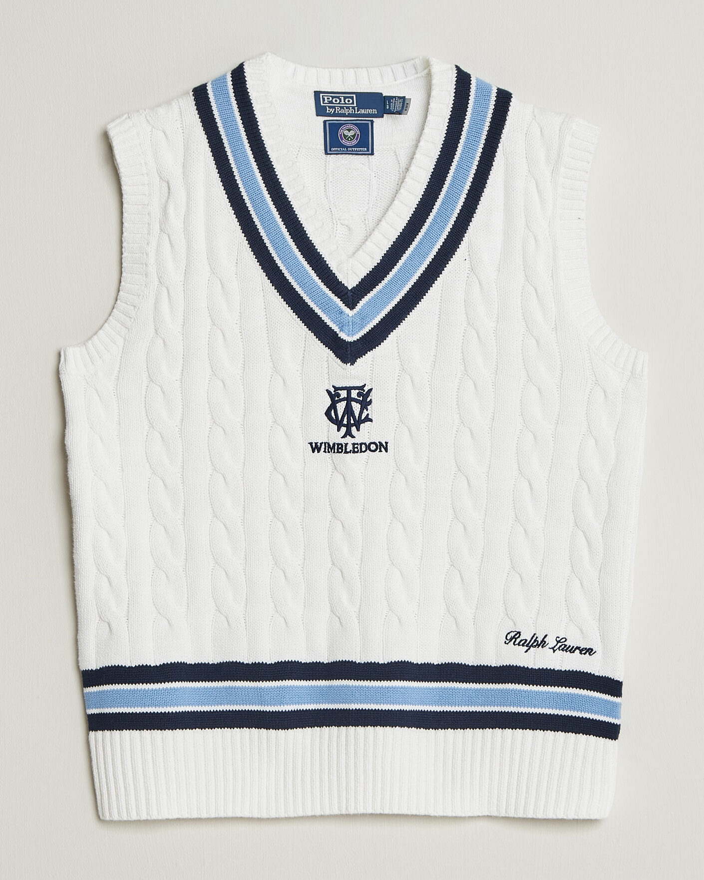 Mies | Puserot | Polo Ralph Lauren | Cotton Cable Vest Cream Combo