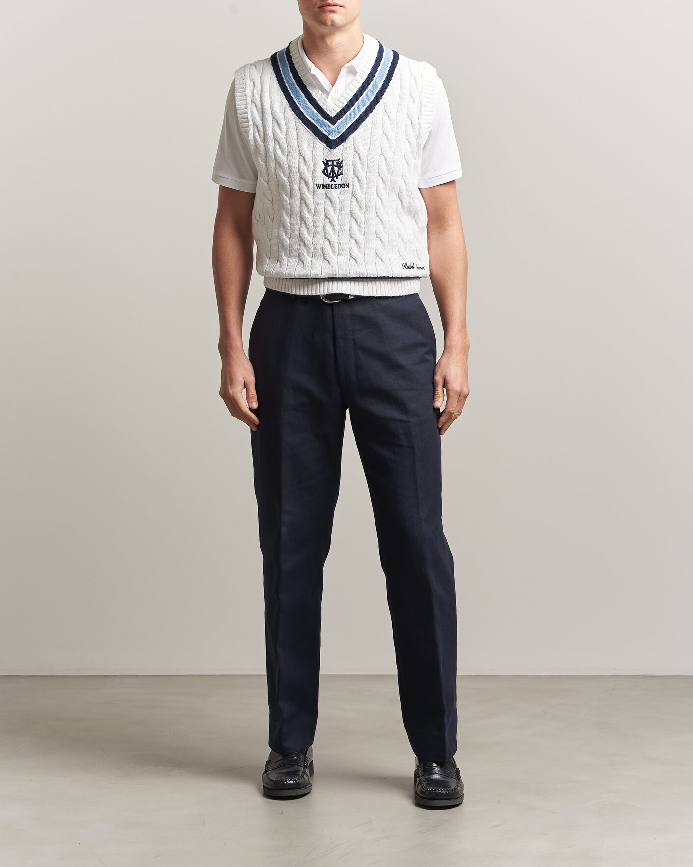 Mies | Puserot | Polo Ralph Lauren | Cotton Cable Vest Cream Combo