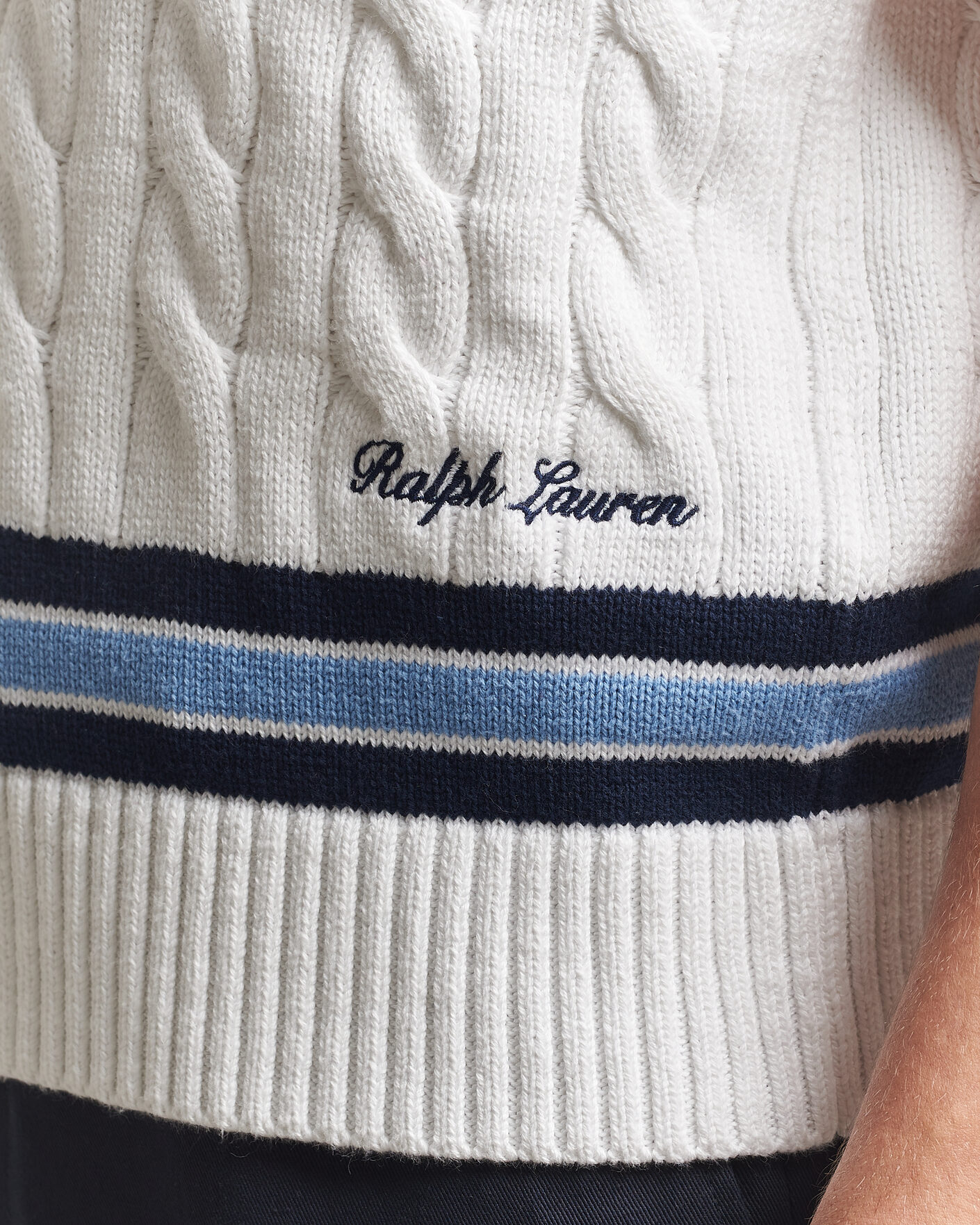 Mies | Puserot | Polo Ralph Lauren | Cotton Cable Vest Cream Combo