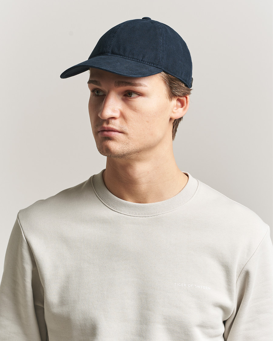 Mies | Päähineet | Tiger of Sweden | Hent Washed Cap Light Ink
